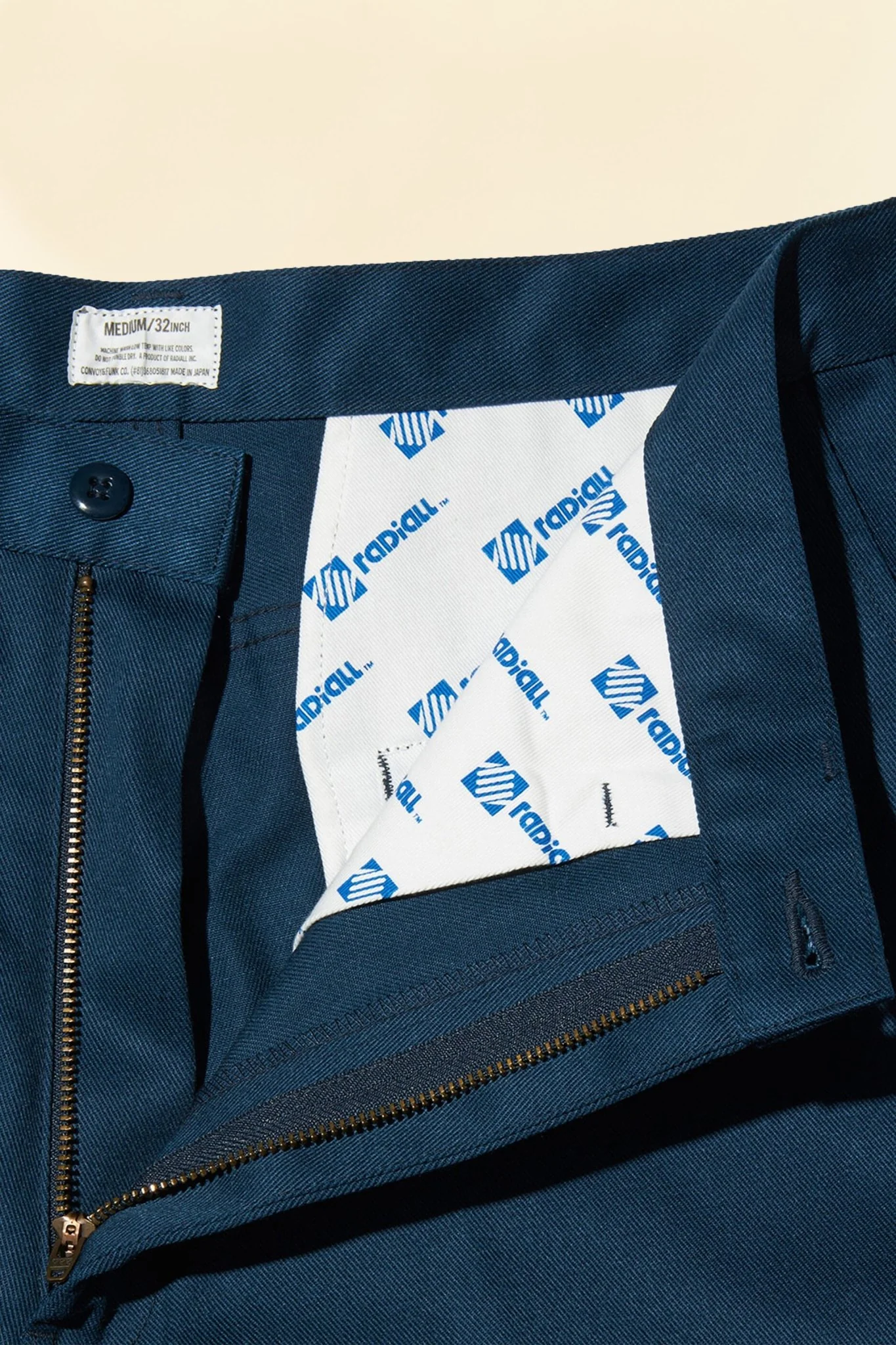 Radiall Motown Wide Tapered Fit Work Pants - Navy - Image 3