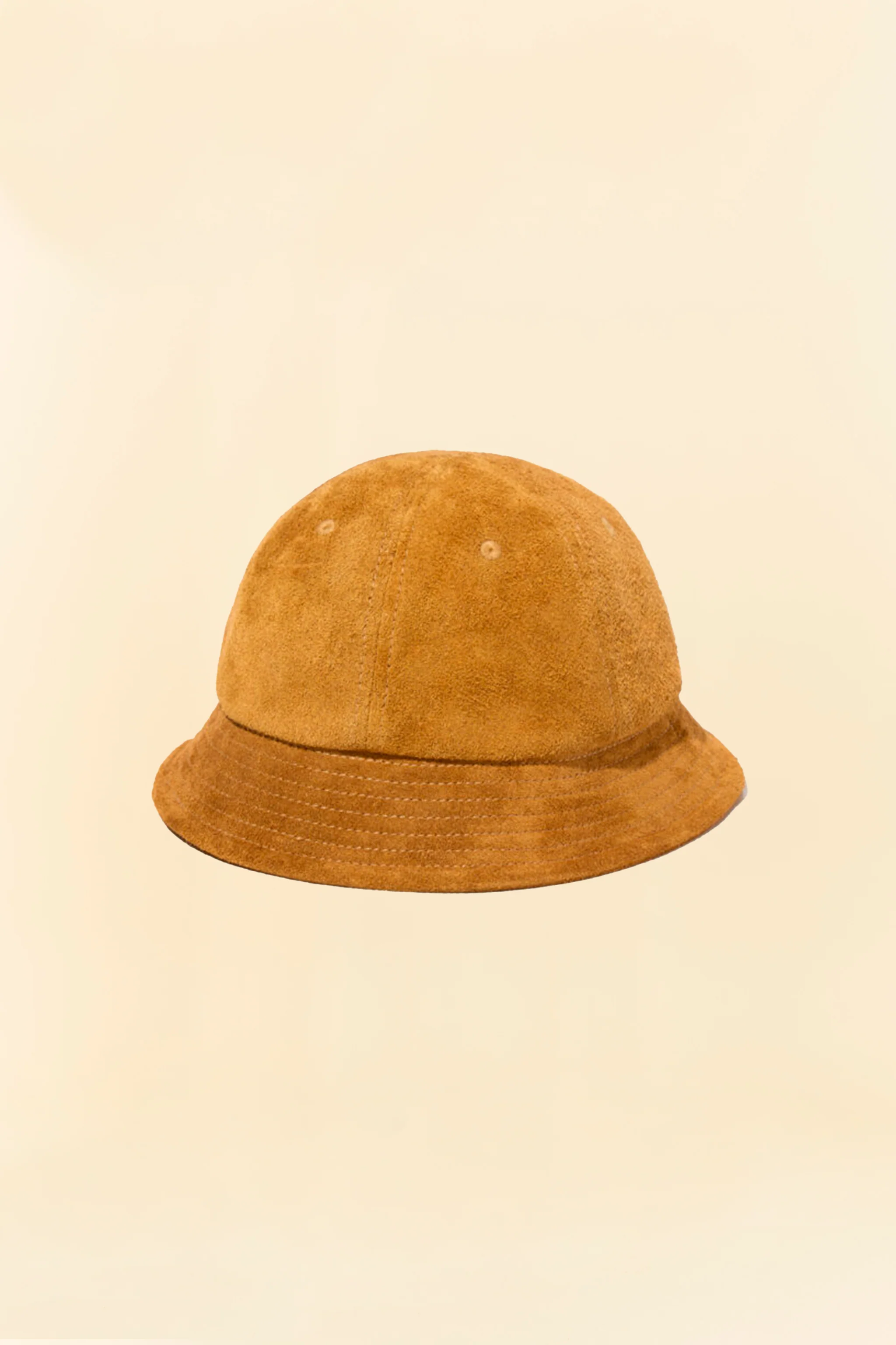 Radiall Muscle Shoals Leather Bucket Hat - Camel Suede - Image 4