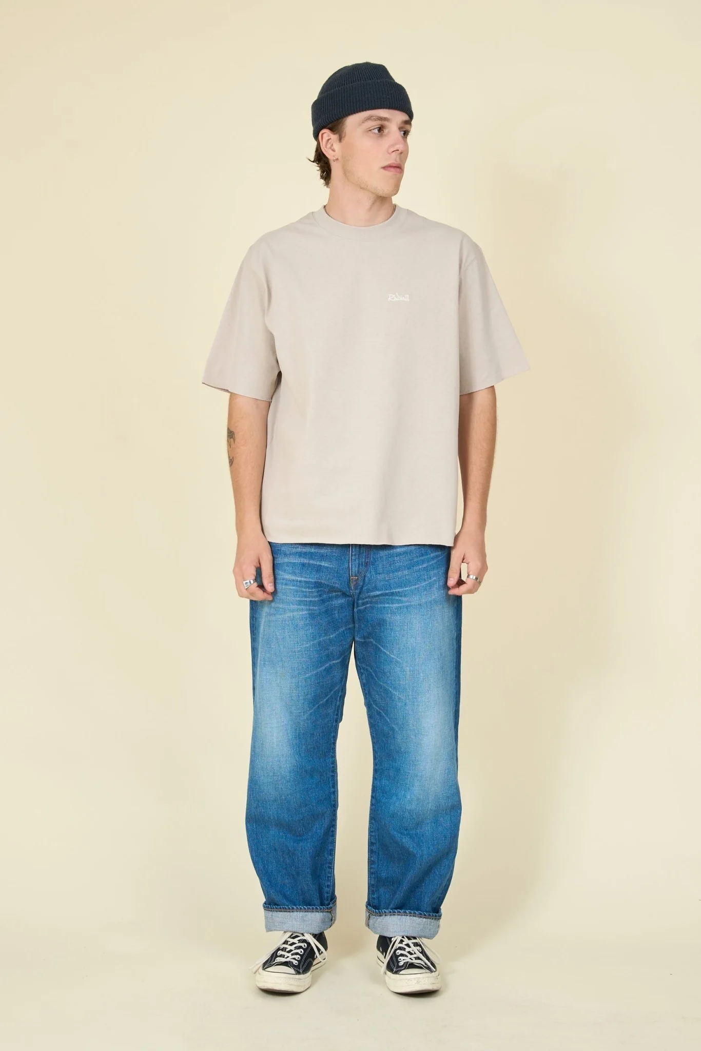 Radiall Old School T-Shirt - Taupe - Image 2