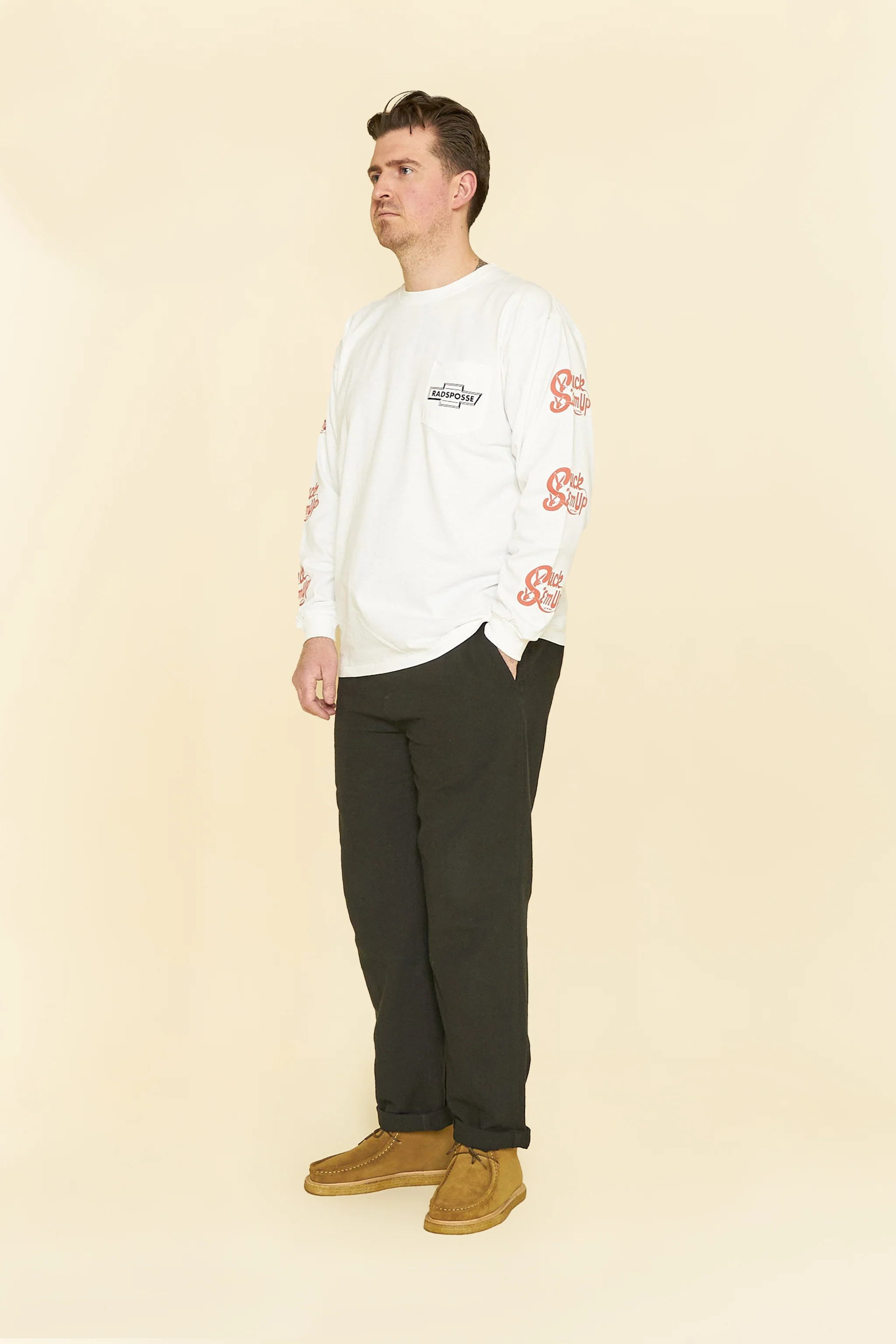 Radiall Posse L/S T-Shirt - White - Image 4
