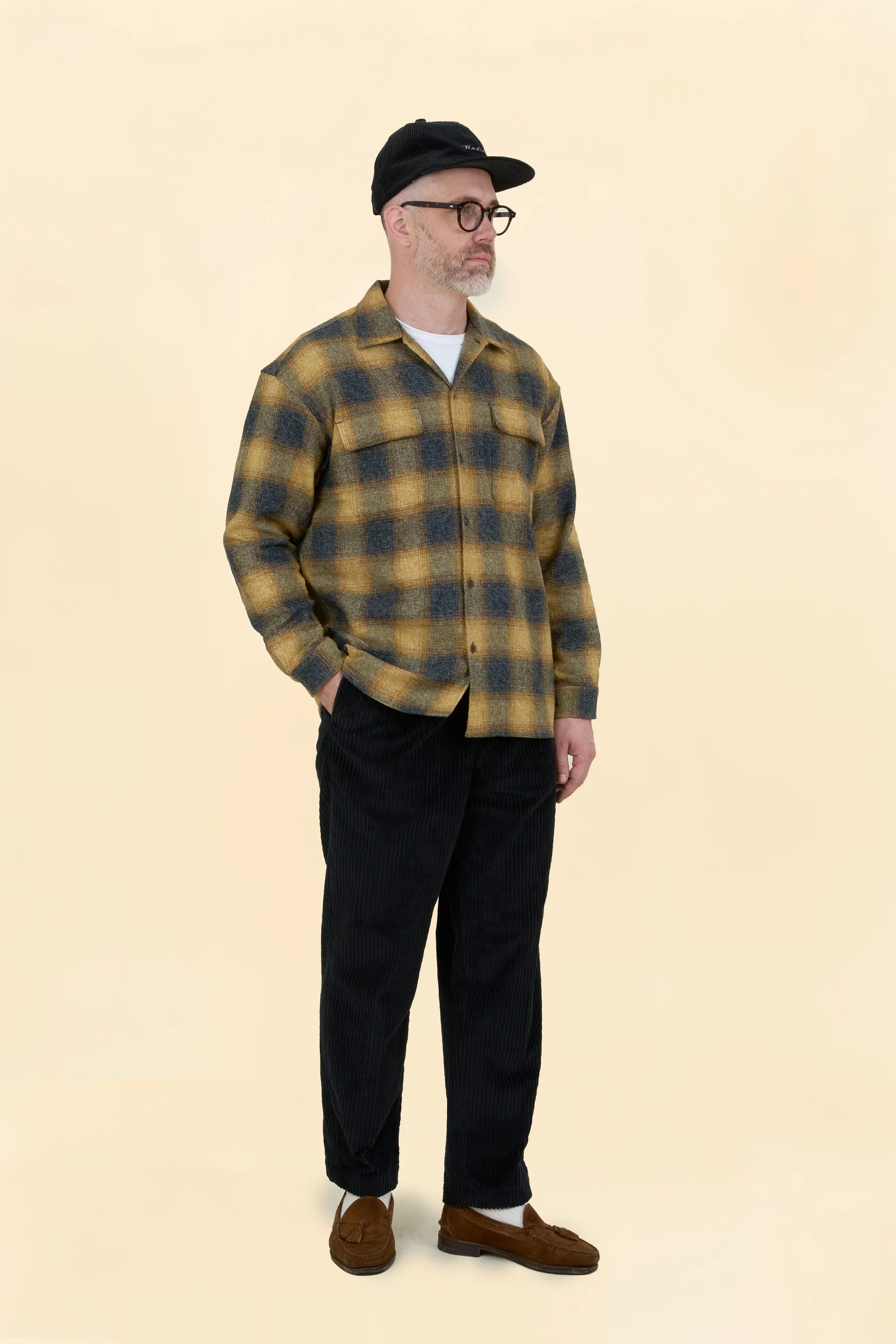 Radiall Shore Open-Collared Shirt - Yellow - Image 5
