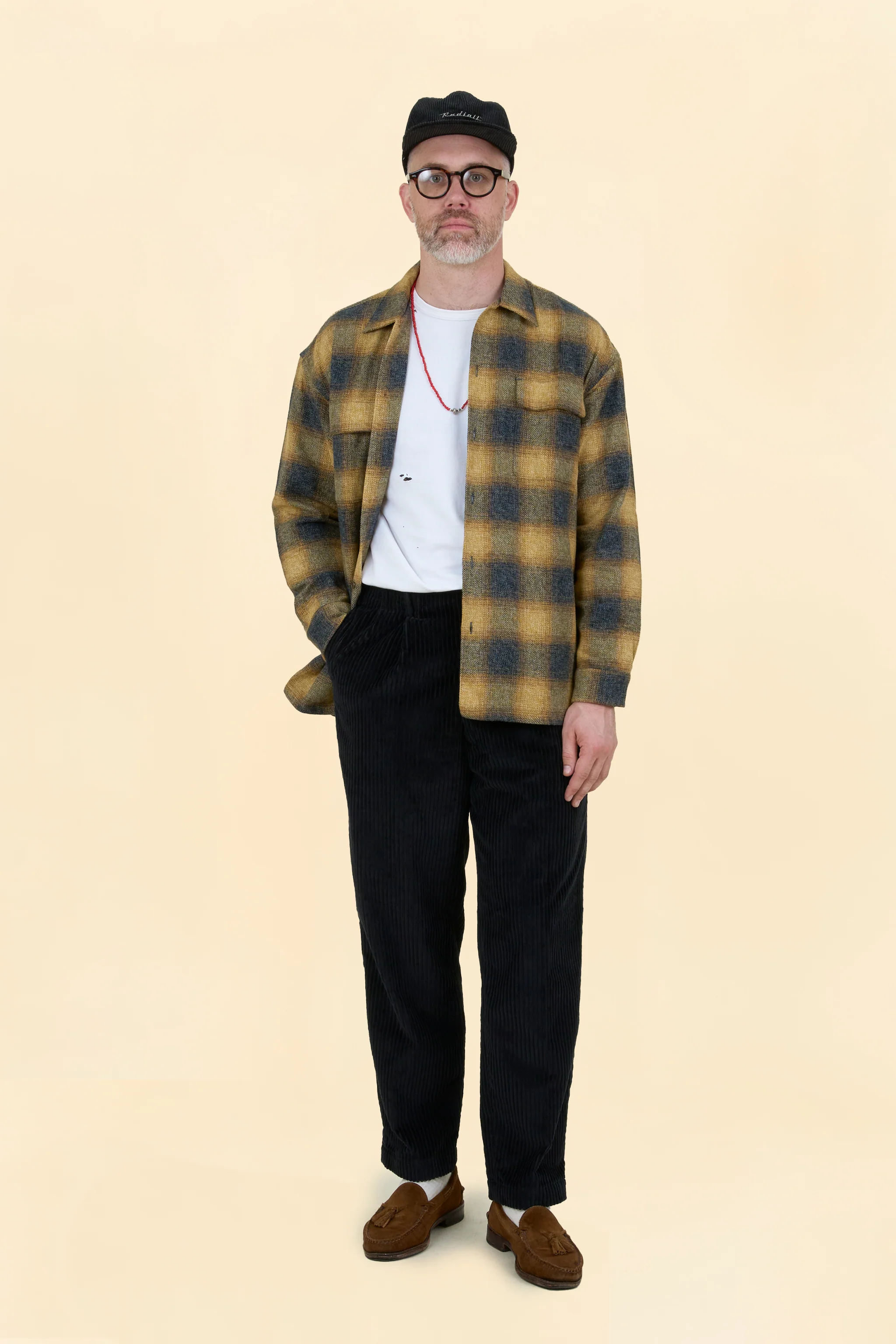Radiall Shore Open-Collared Shirt - Yellow - Image 7