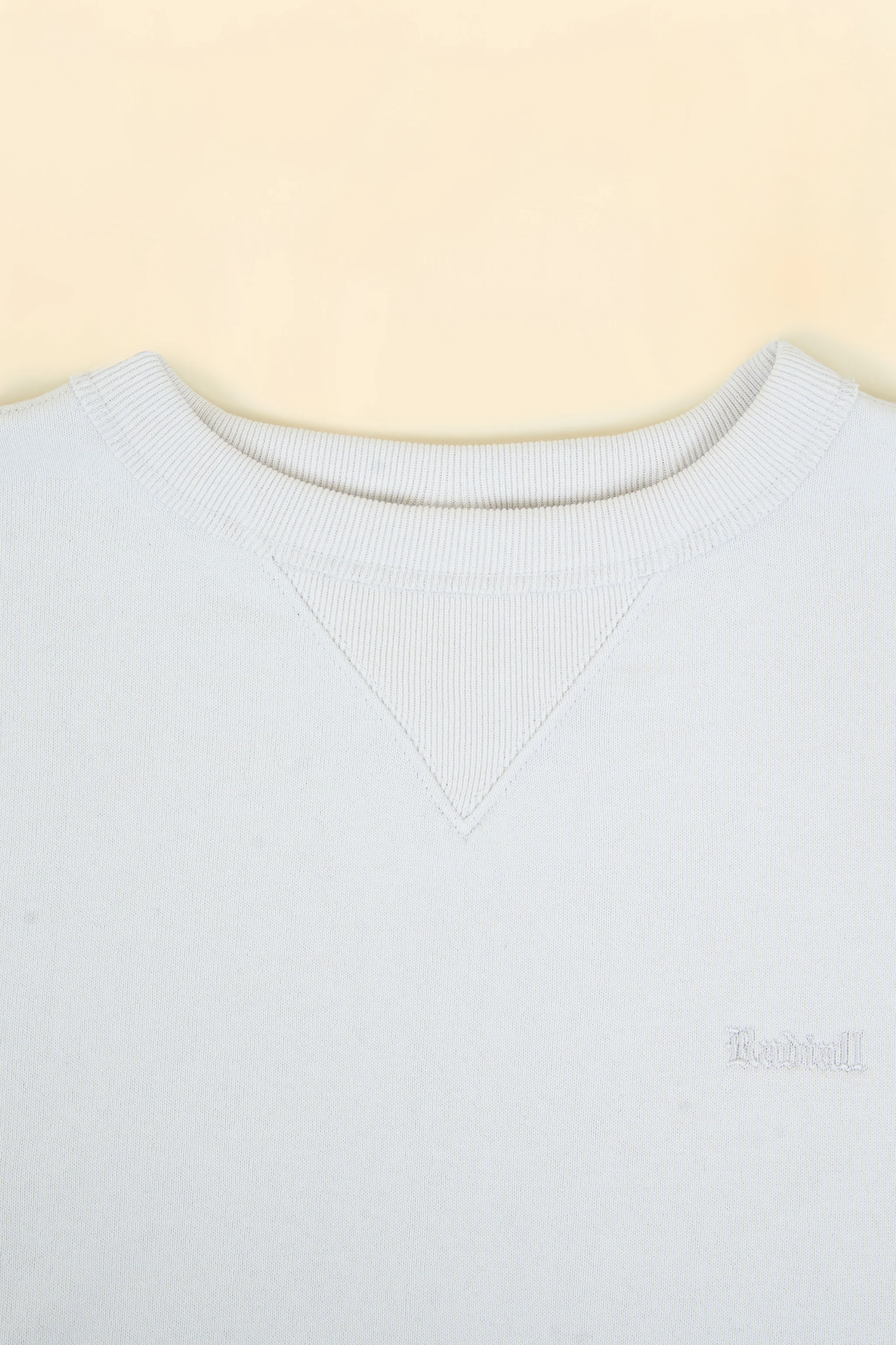 Radiall Sidevalve Loopwheel Sweatshirt - Snow White - Image 3