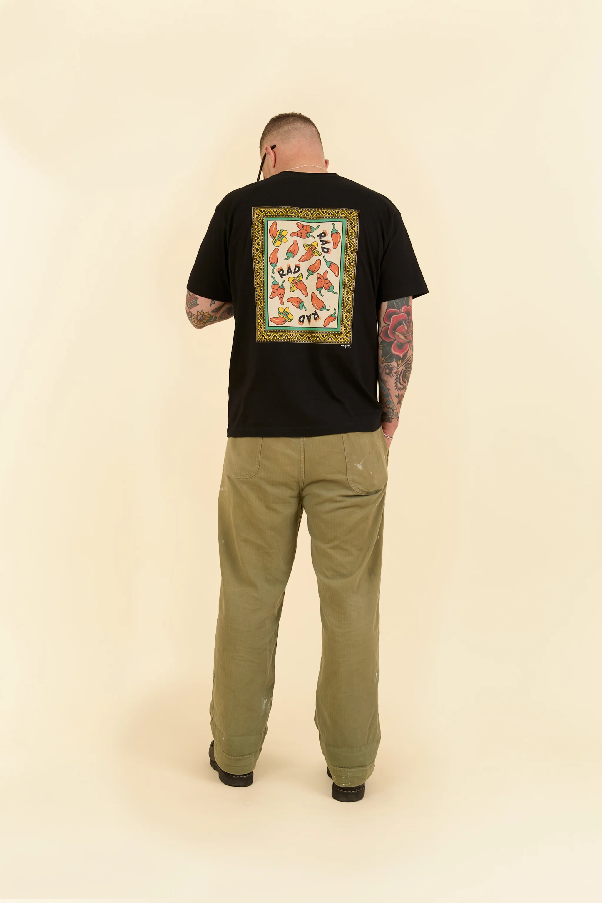 Radiall "Too Hot" Crew Neck T-Shirt - Black - Image 4