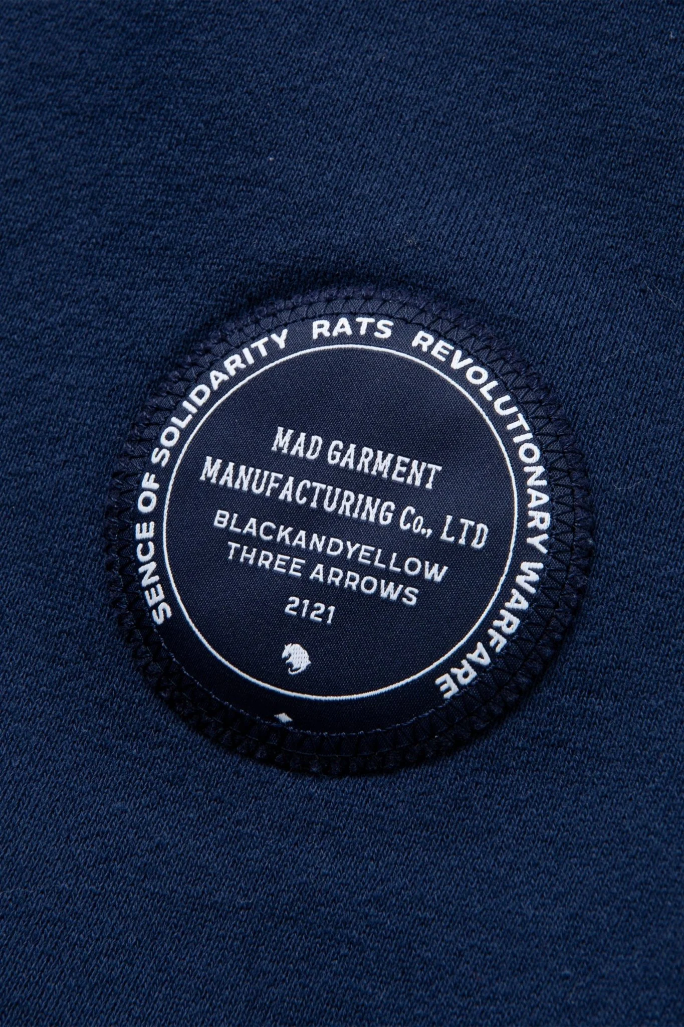 Rats 50's Zip Sweat - Navy - Image 5