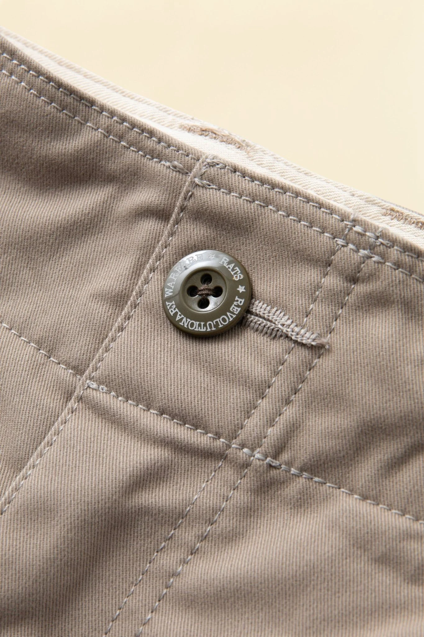 Rats Chino Pants Slim - Beige - Image 5