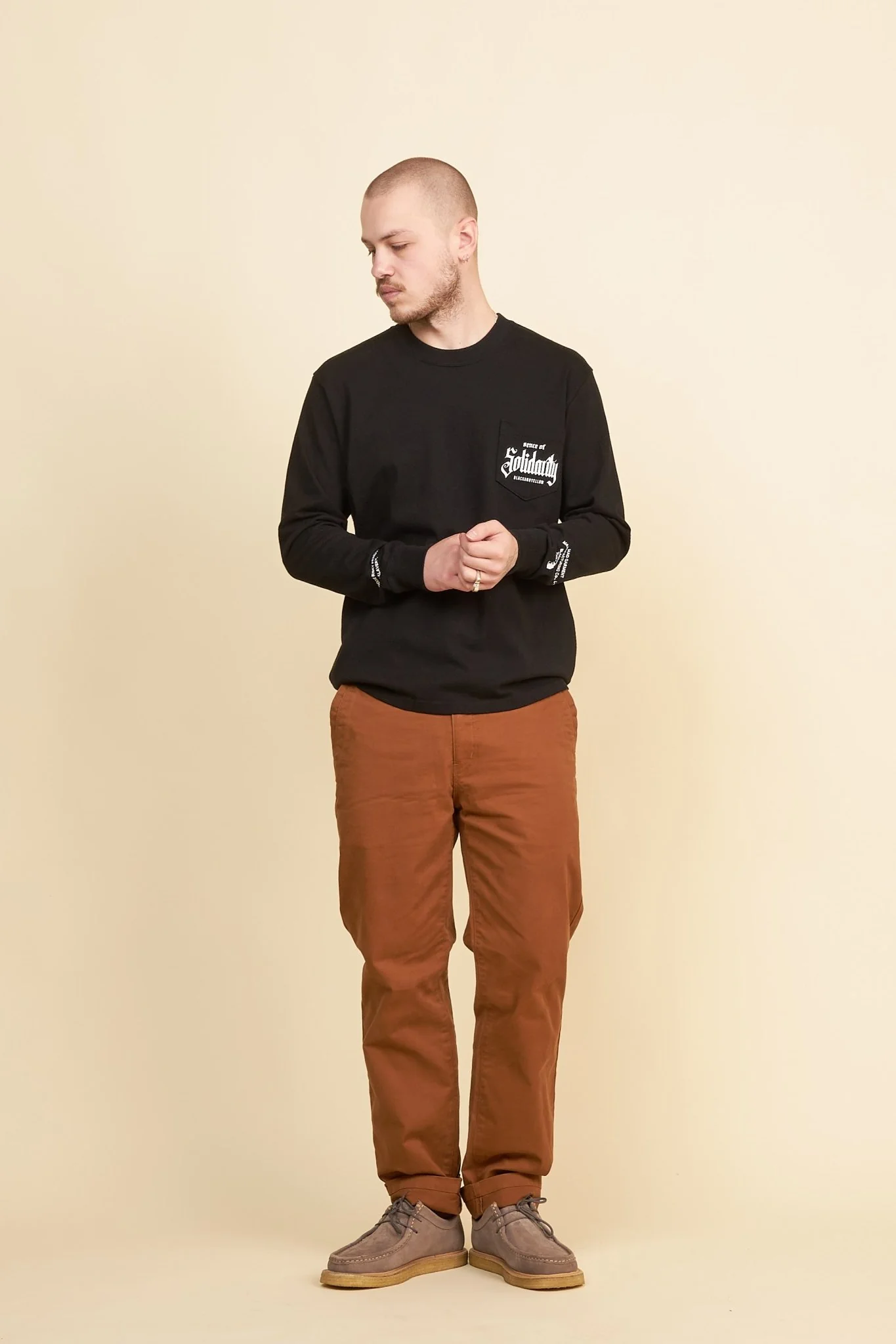 Rats Chino Pants Slim - Brown - Image 2
