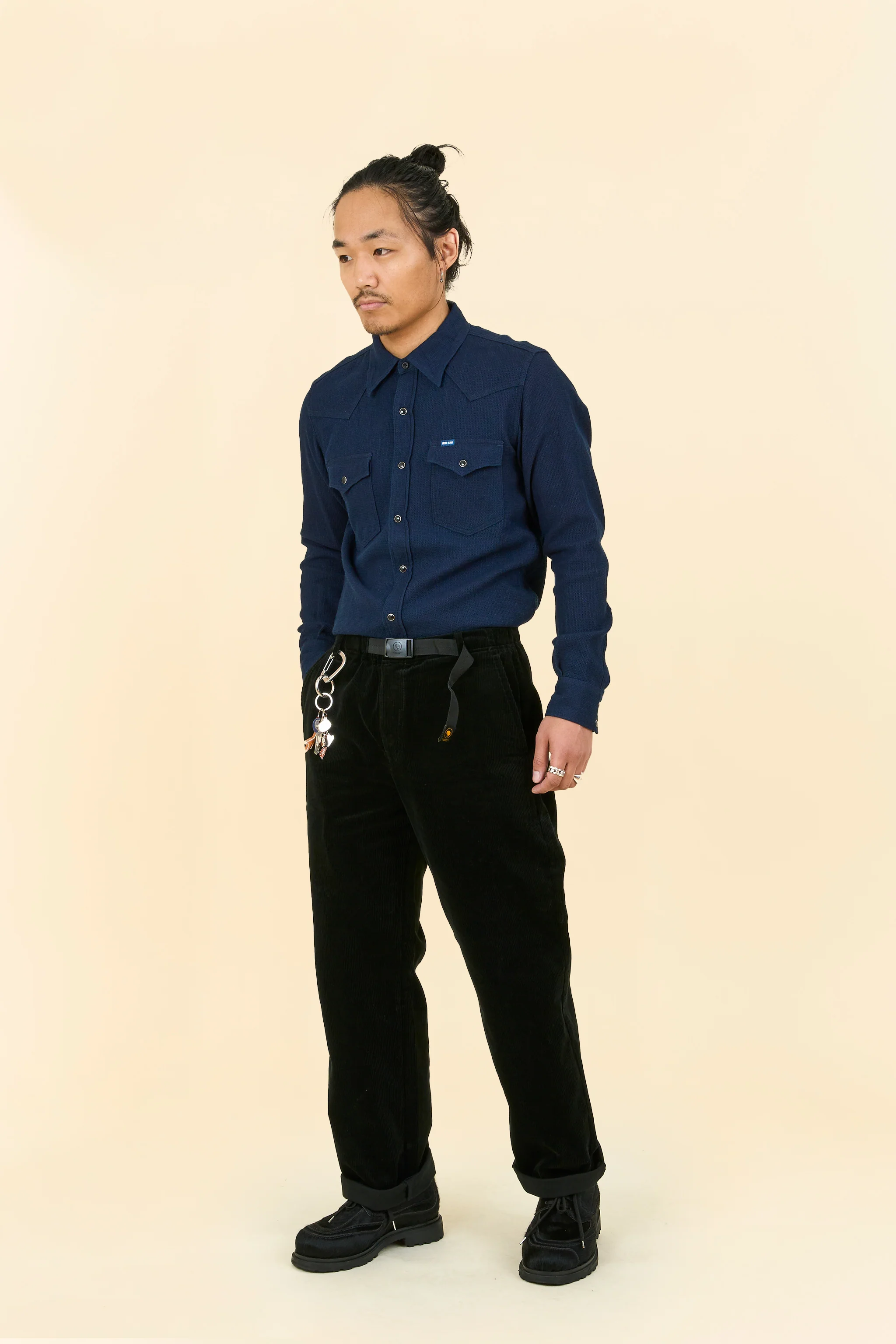 Rats Corduroy Easy Pant - Black - Image 3