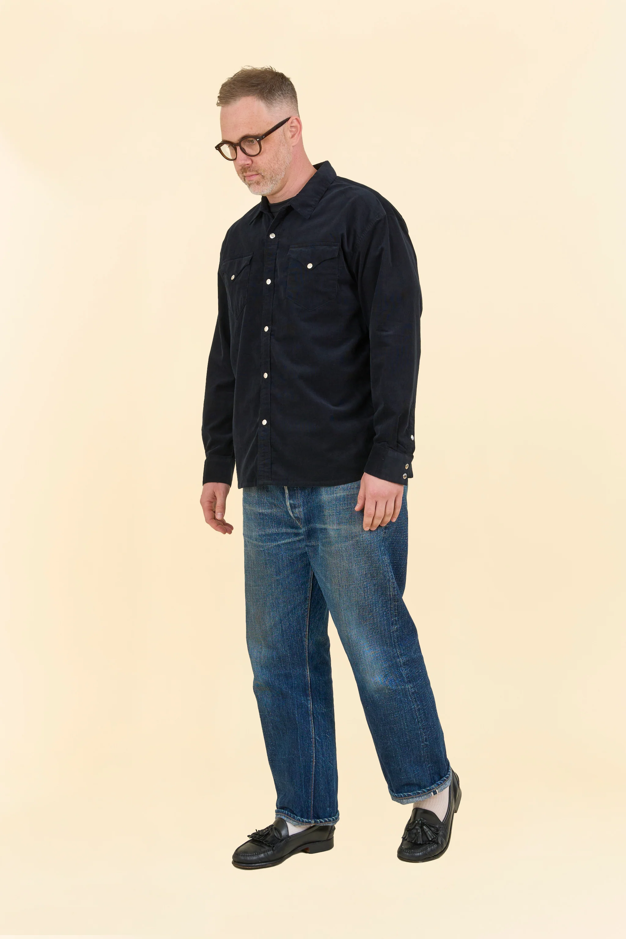 Rats Corduroy Shirt - Black - Image 3