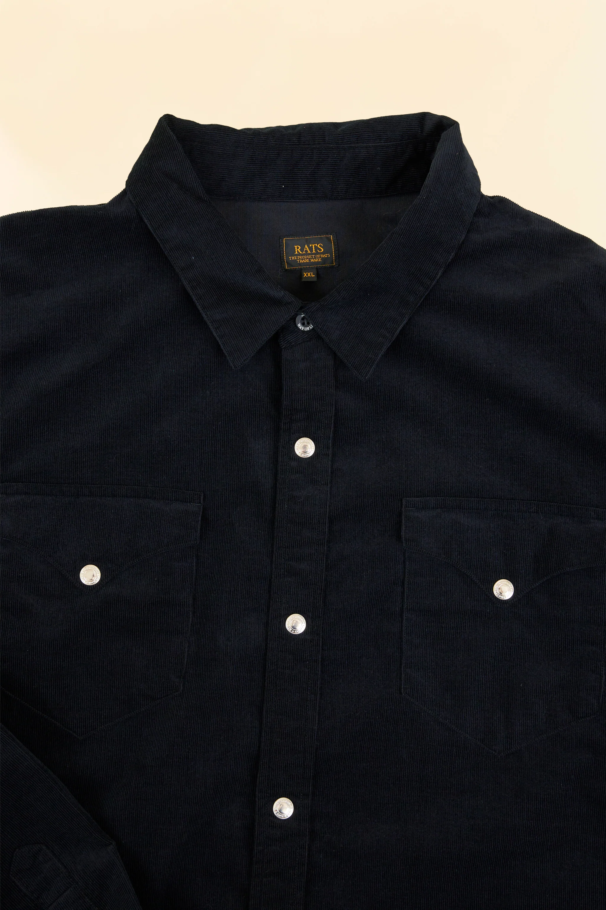 Rats Corduroy Shirt - Black - Image 6