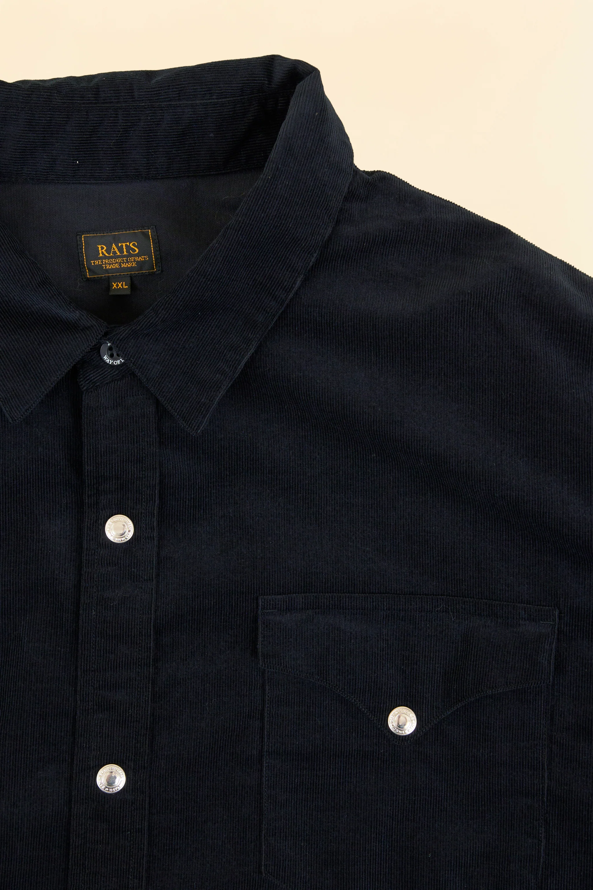Rats Corduroy Shirt - Black - Image 8