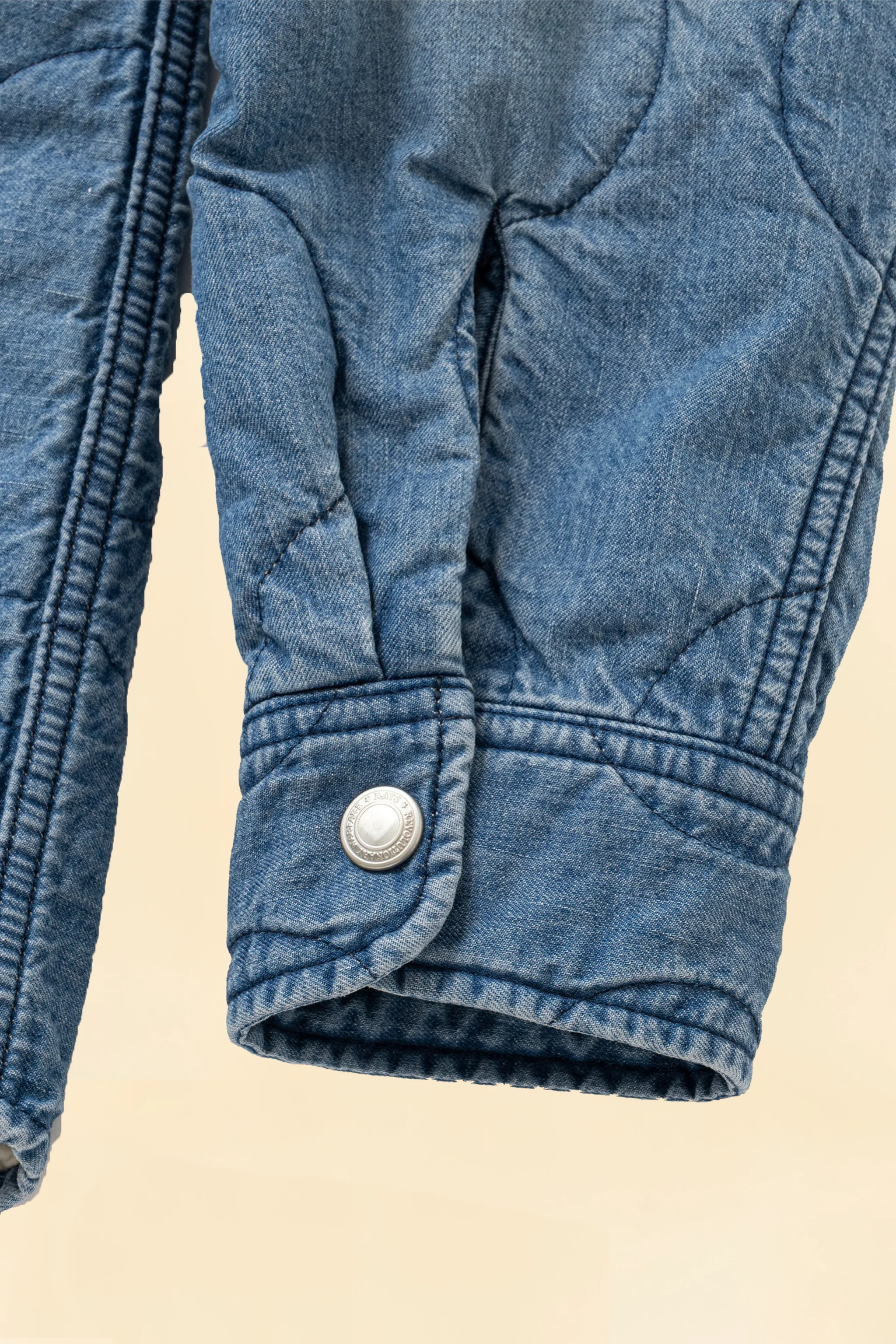 Rats Denim Quilted Shirt Jacket - Image 5