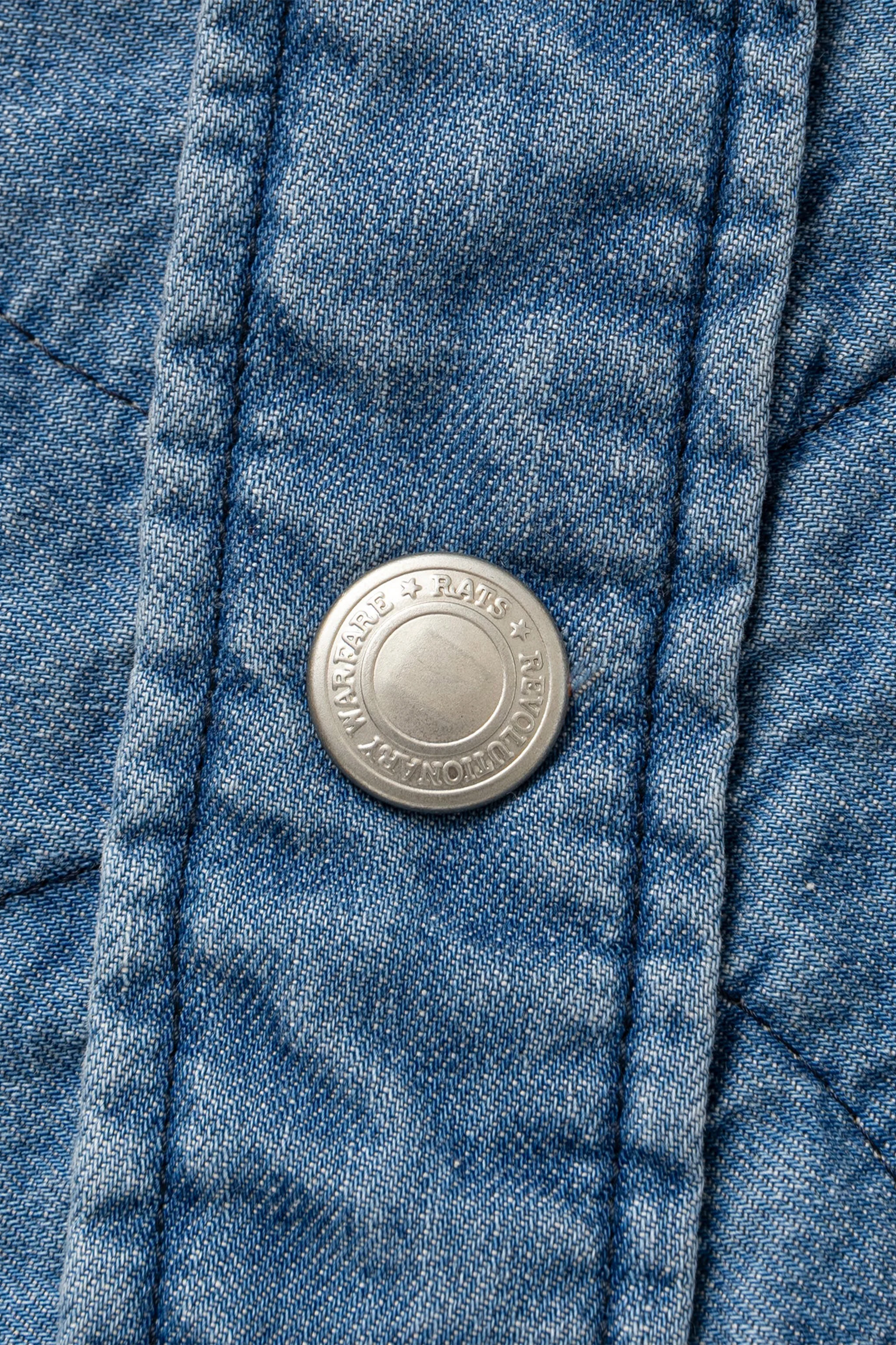 Rats Denim Quilted Shirt Jacket - Image 6
