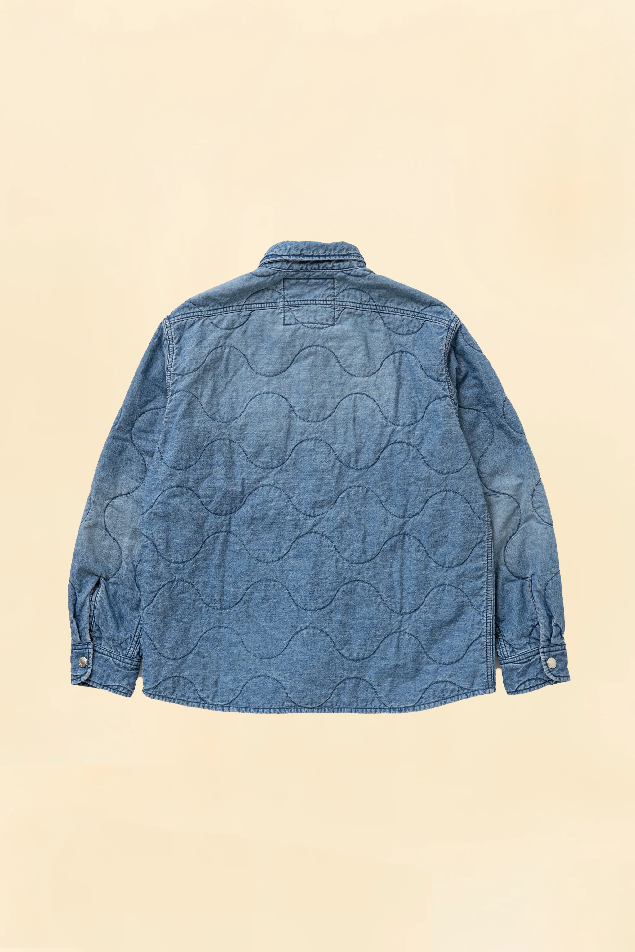 Rats Denim Quilted Shirt Jacket - Image 7