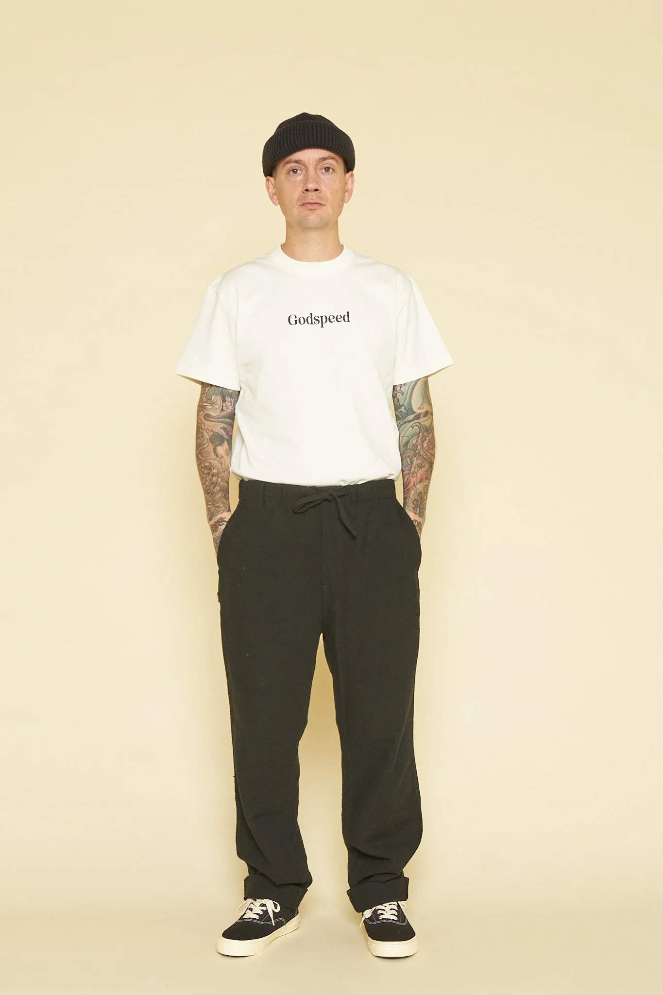 Rats Dobby Easy Pants - Black - Image 8