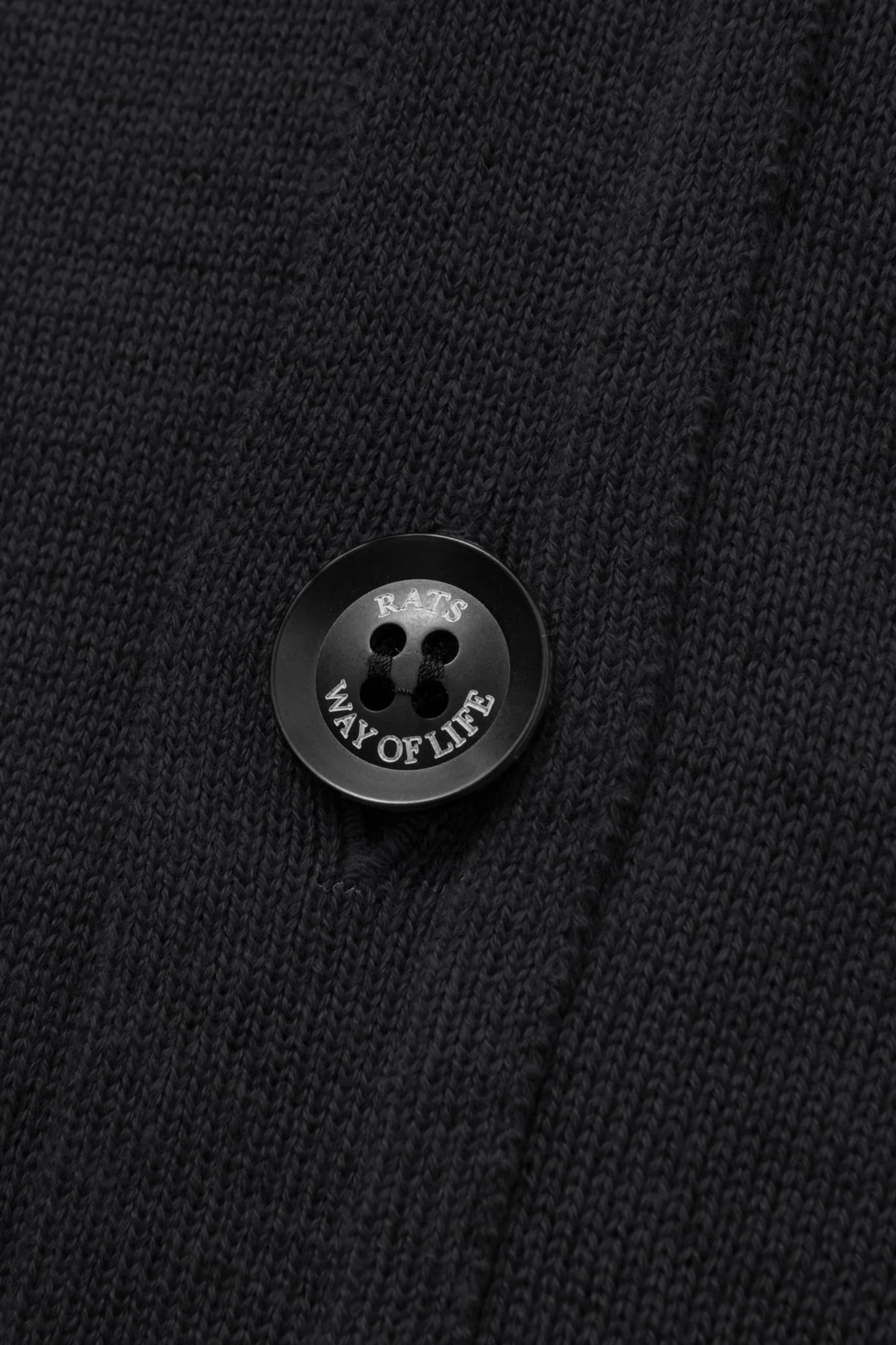 Rats High Gauge Cardigan - Black - Image 3