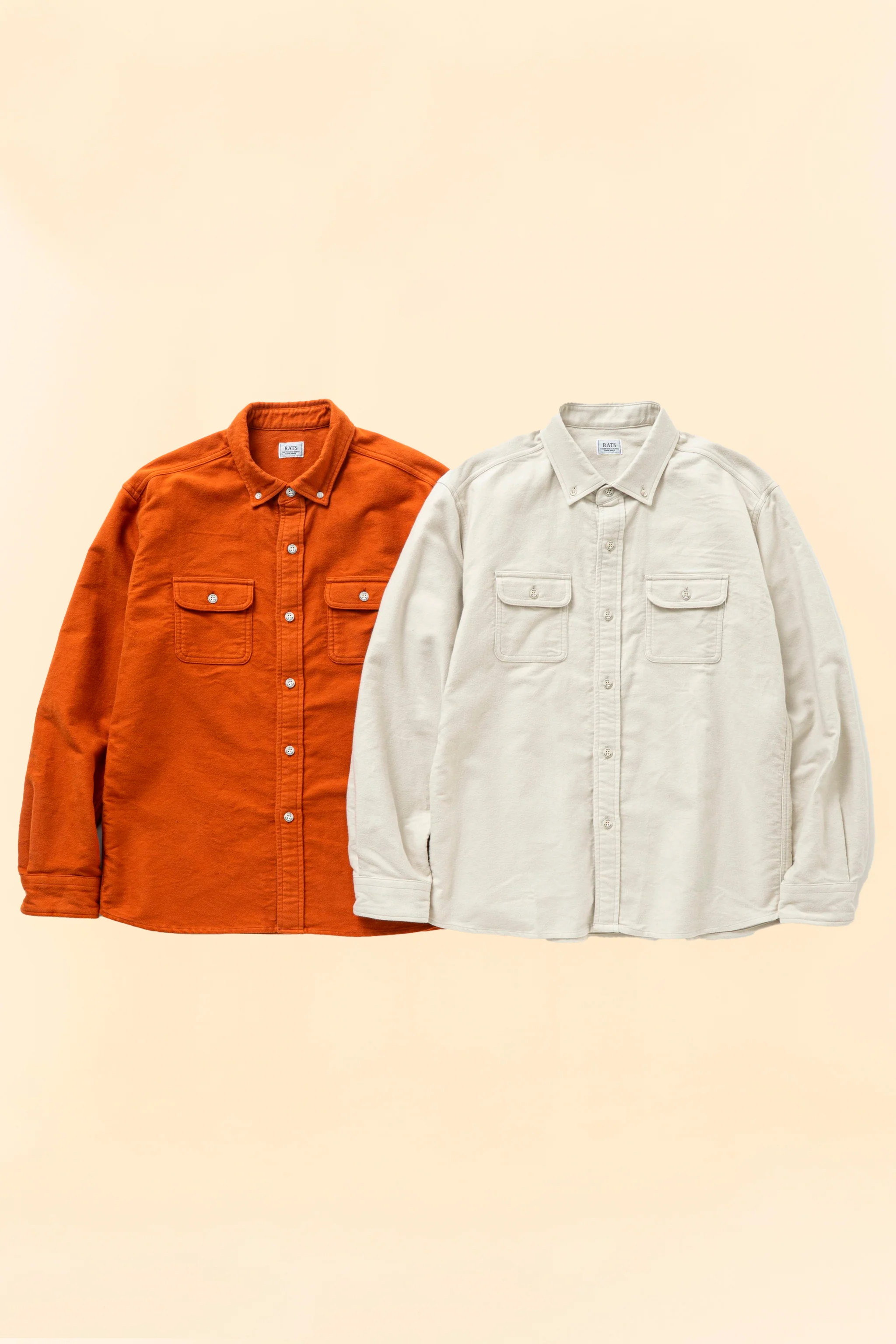 Rats Moleskin B.D Shirt - Ivory - Image 8