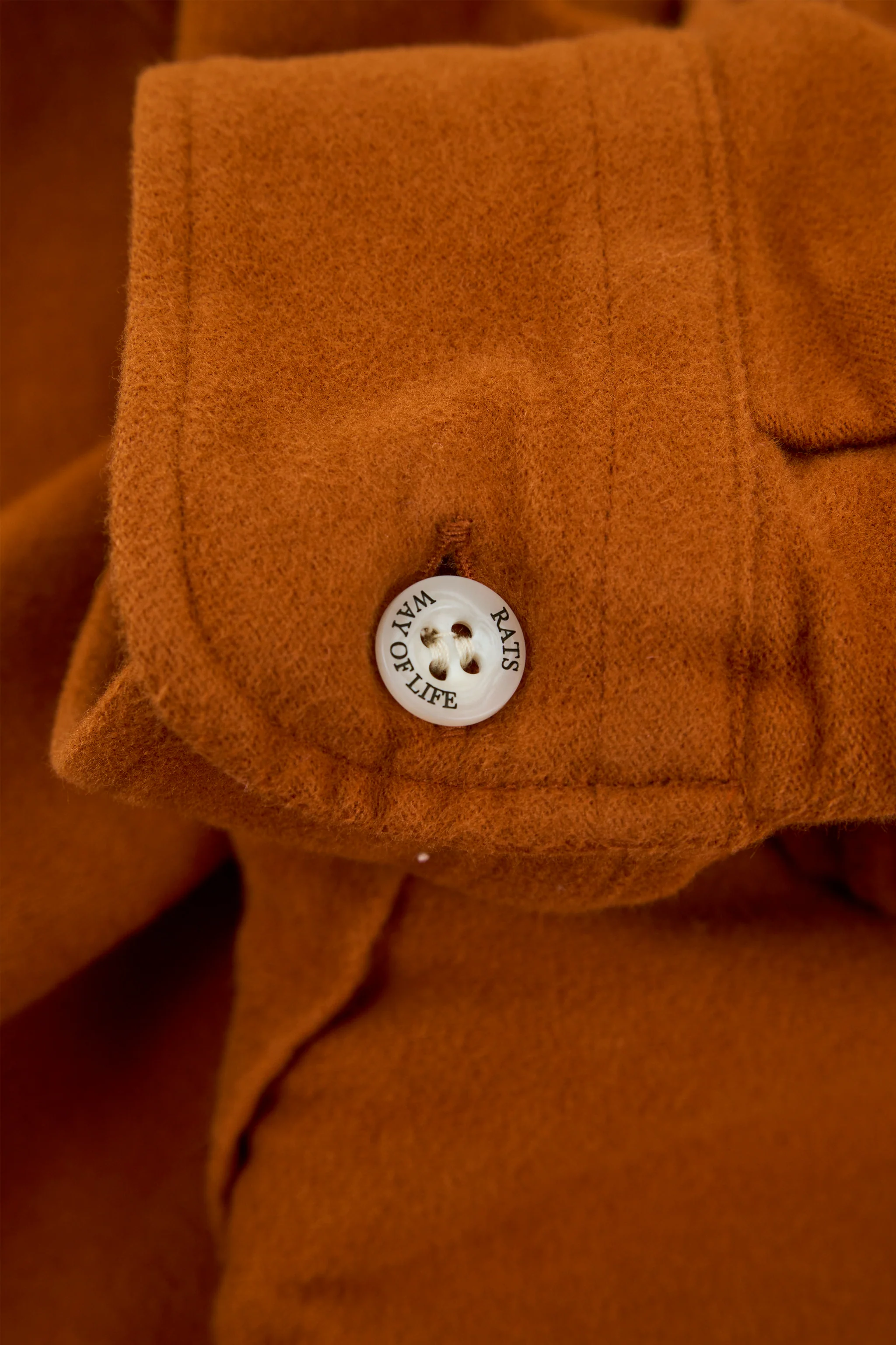 Rats Moleskin B.D Shirt - Orange - Image 10