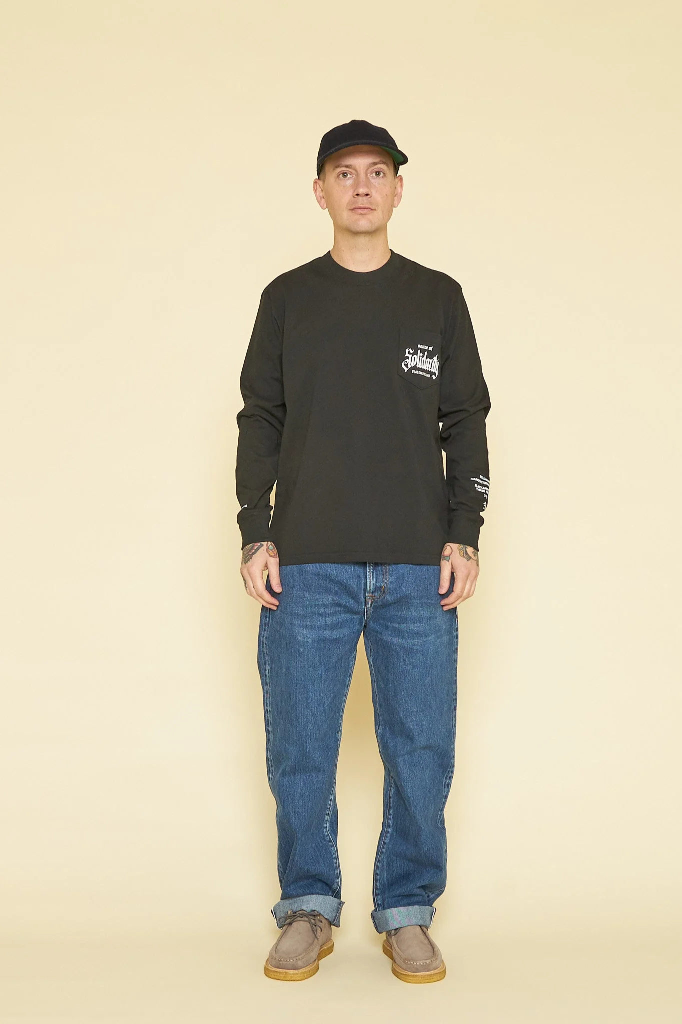 Rats Solidarity Pocket Long Sleeve - Black - Image 2