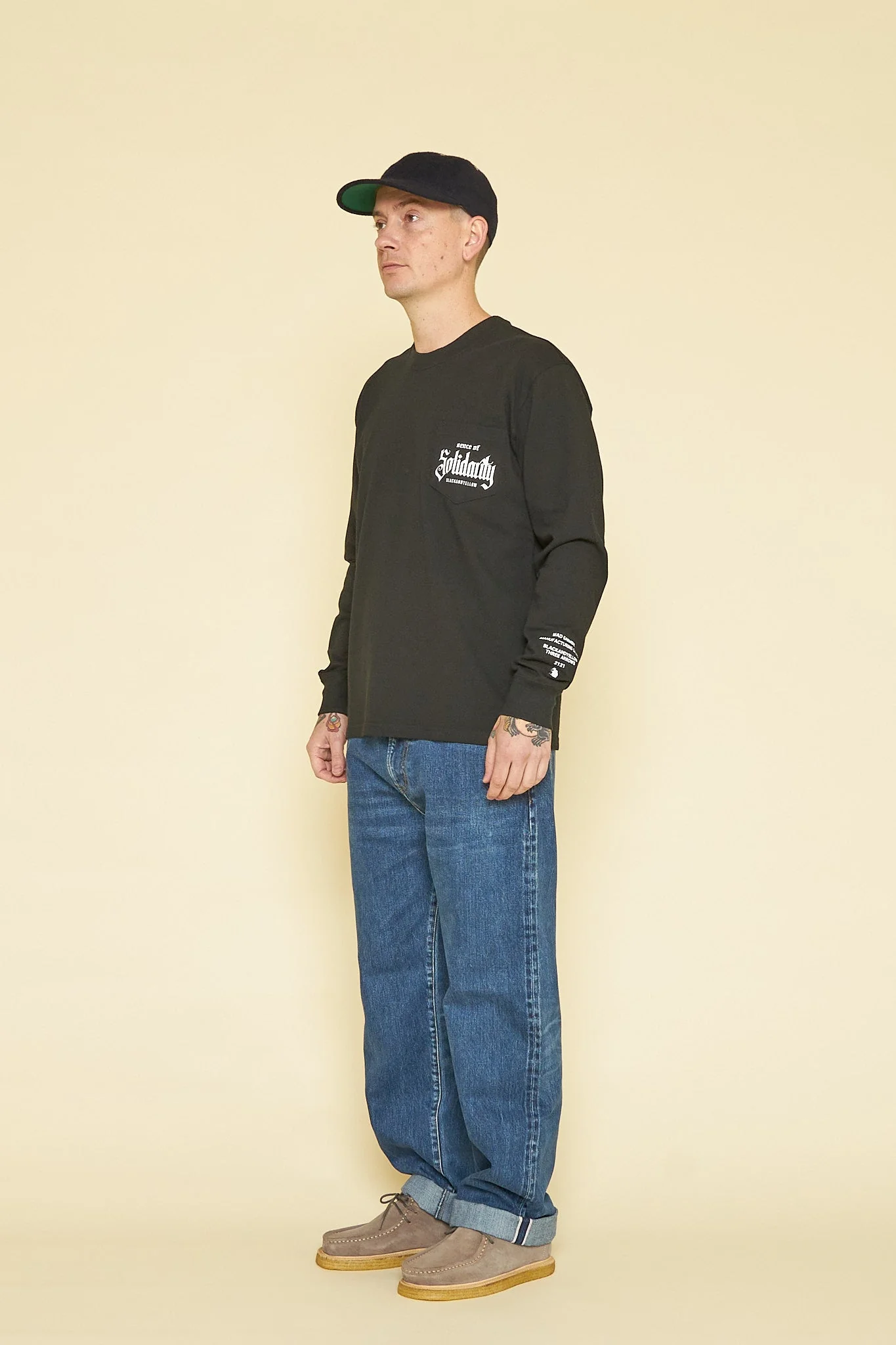 Rats Solidarity Pocket Long Sleeve - Black - Image 4