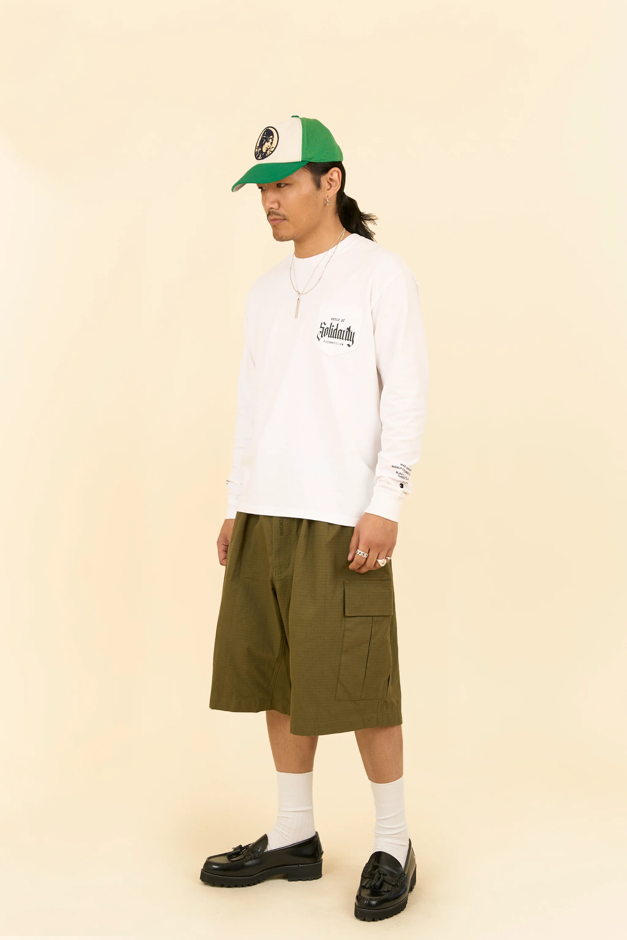 Rats Solidarity Pocket Long Sleeve - White - Image 8