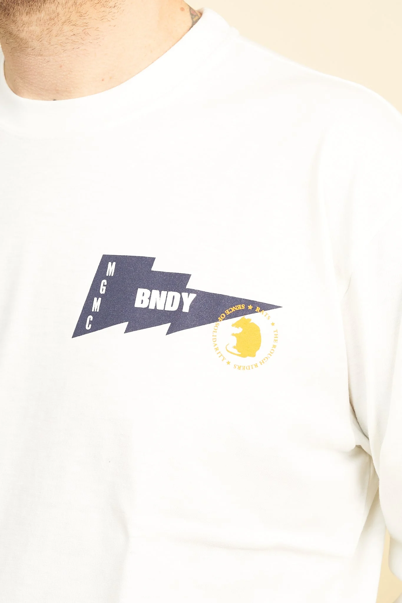 Rats Thunder Flag Long Sleeve T-shirt - White - Image 3