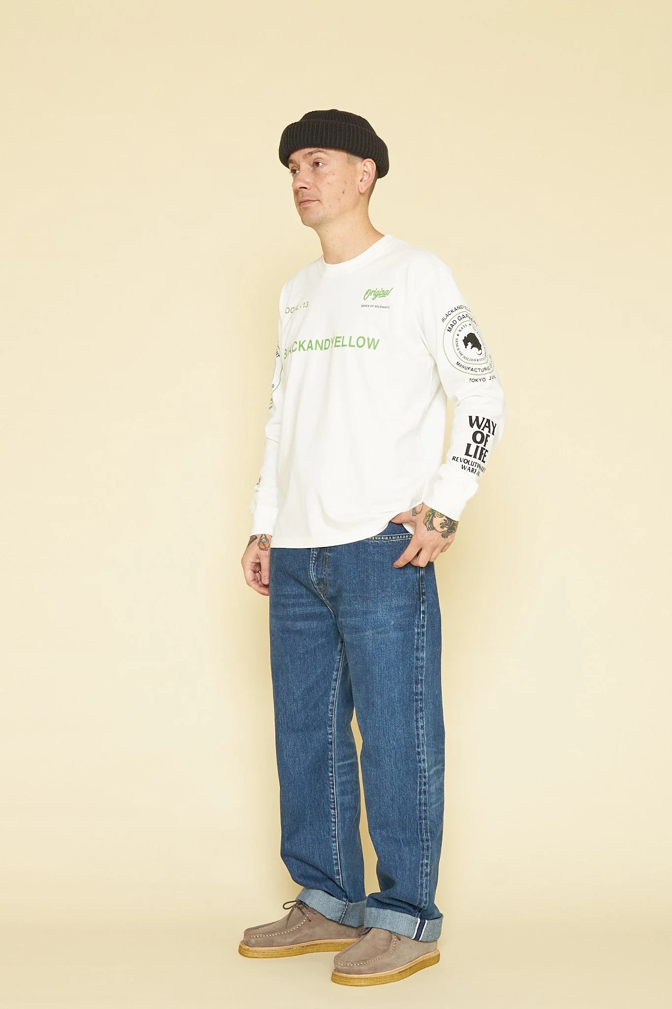 Rats Two Wheel Long Sleeve - White / Green - Image 10