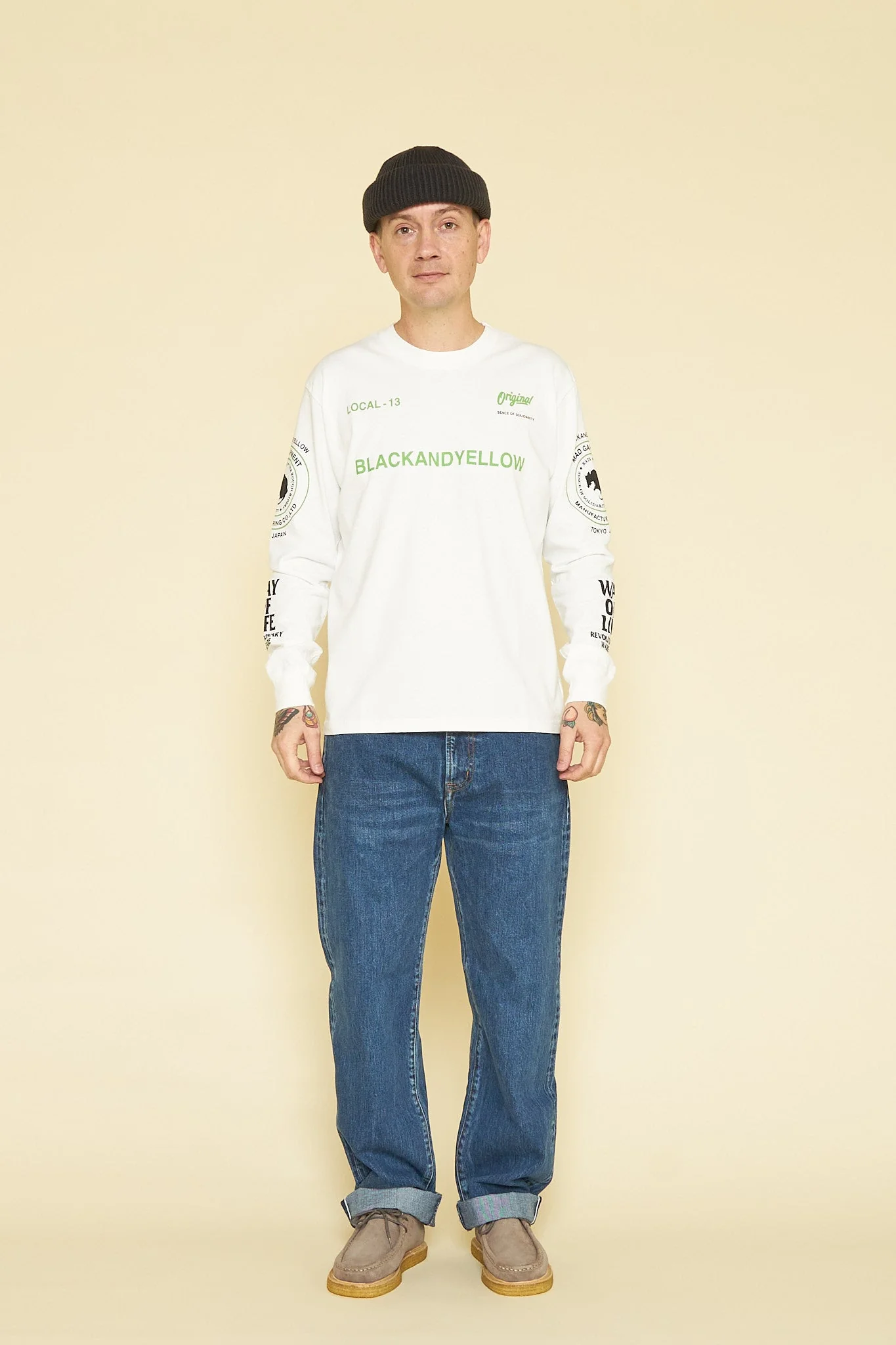 Rats Two Wheel Long Sleeve - White / Green - Image 8