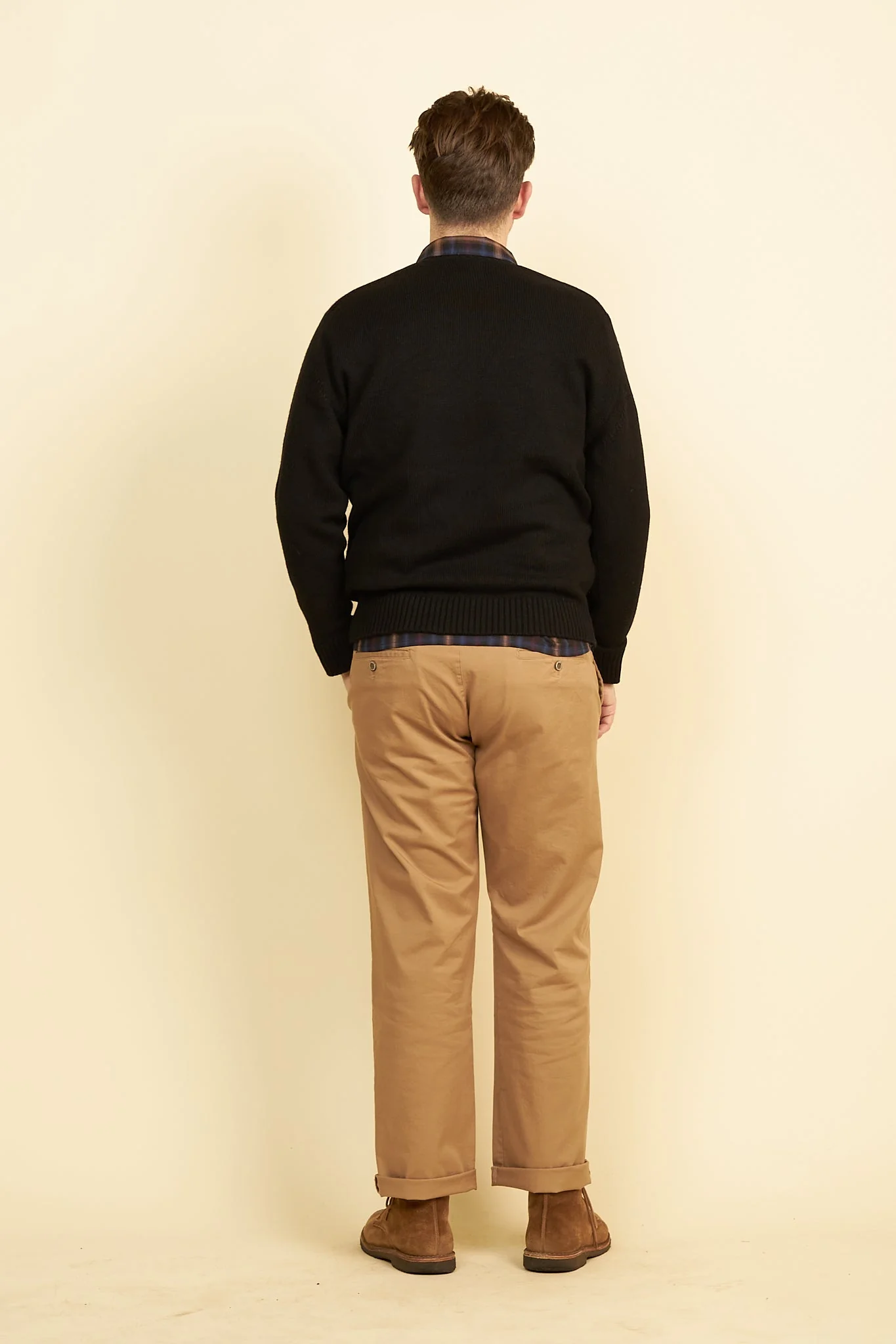Rats Wool Cashmere Crew Neck Knit - Black - Image 4
