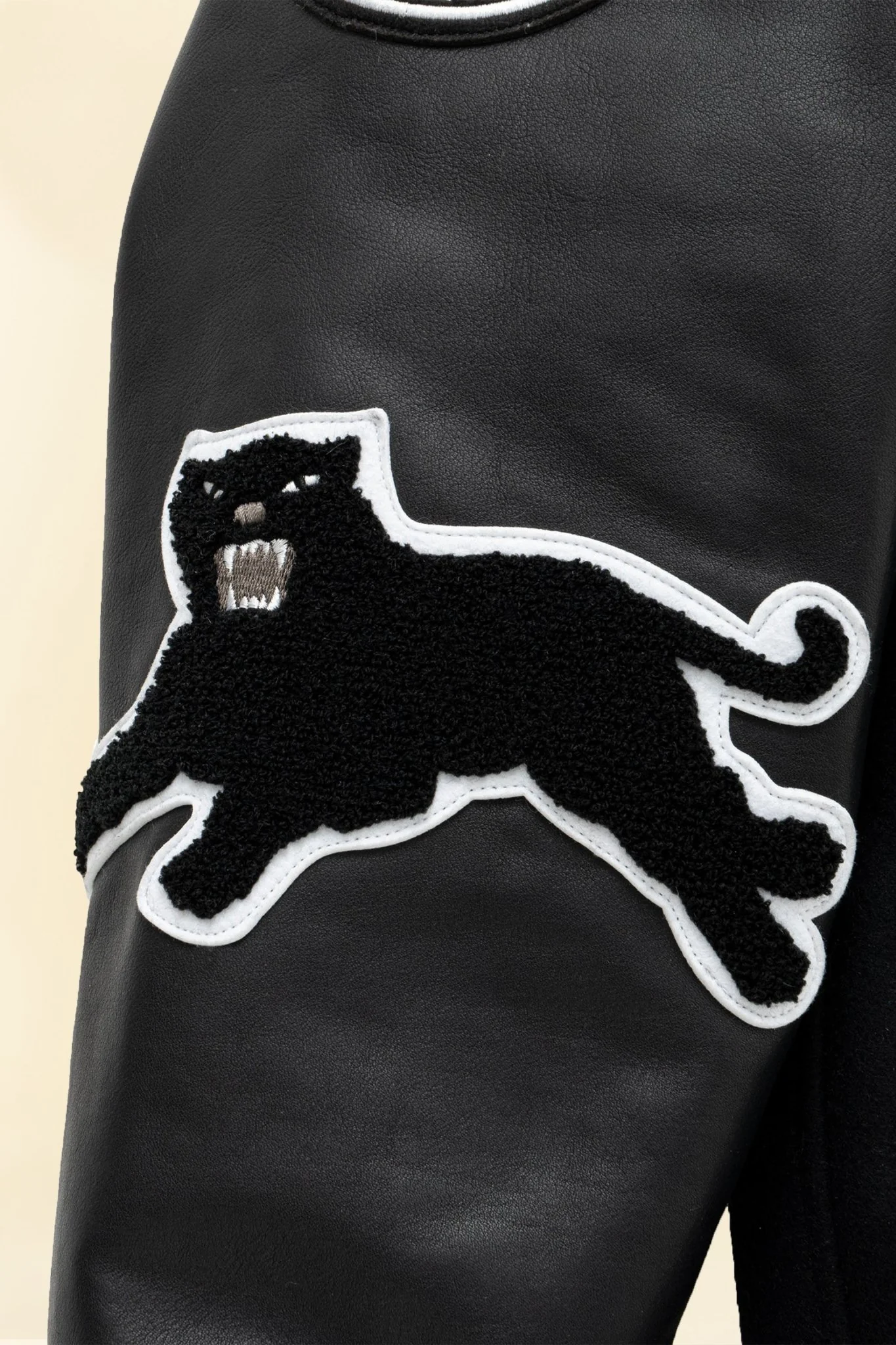 Rats x Neighborhood x WTAPS Melton / Leather Varsity Jacket - Image 9