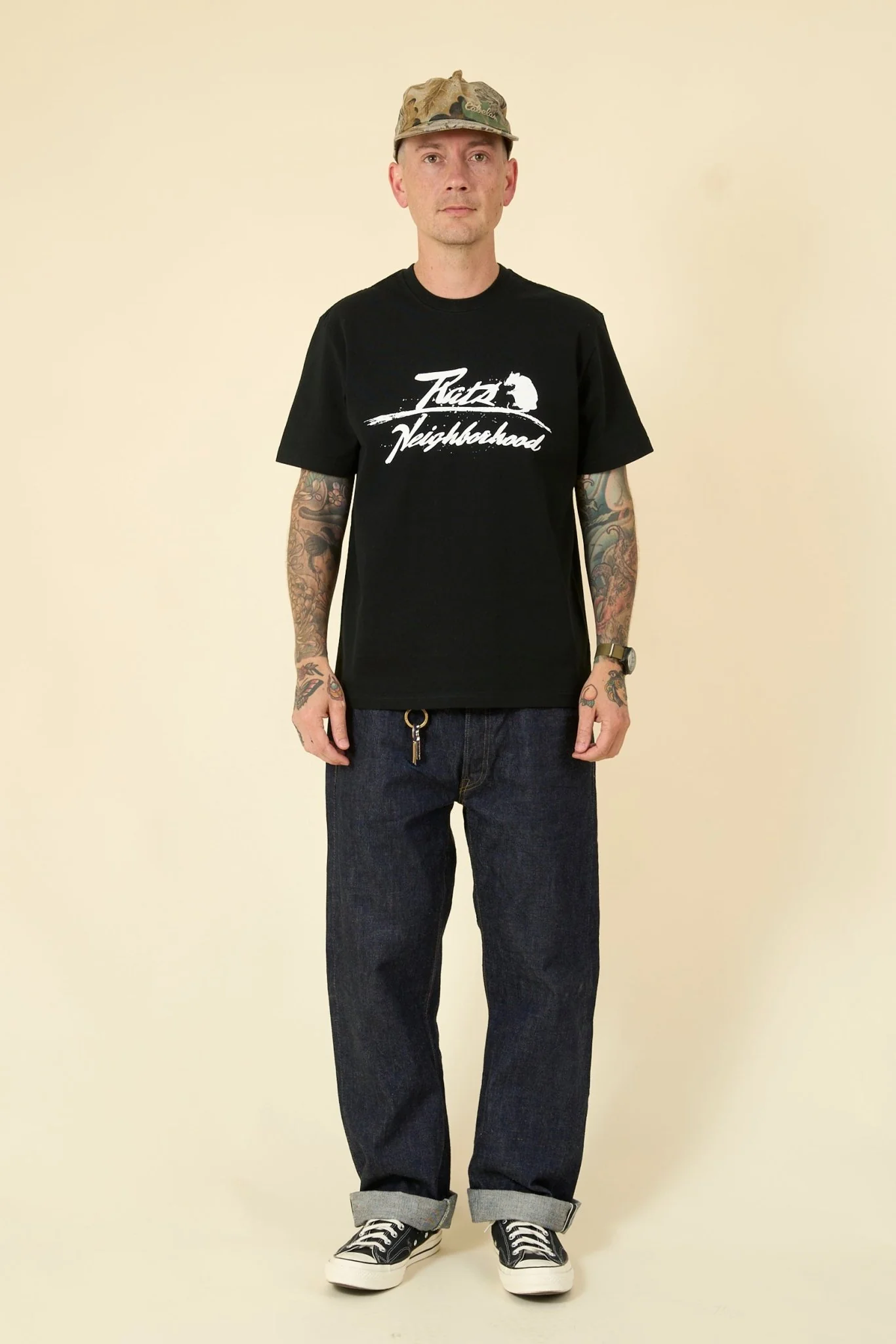 Rats x Neighborhood T-Shirt - Black - Image 2