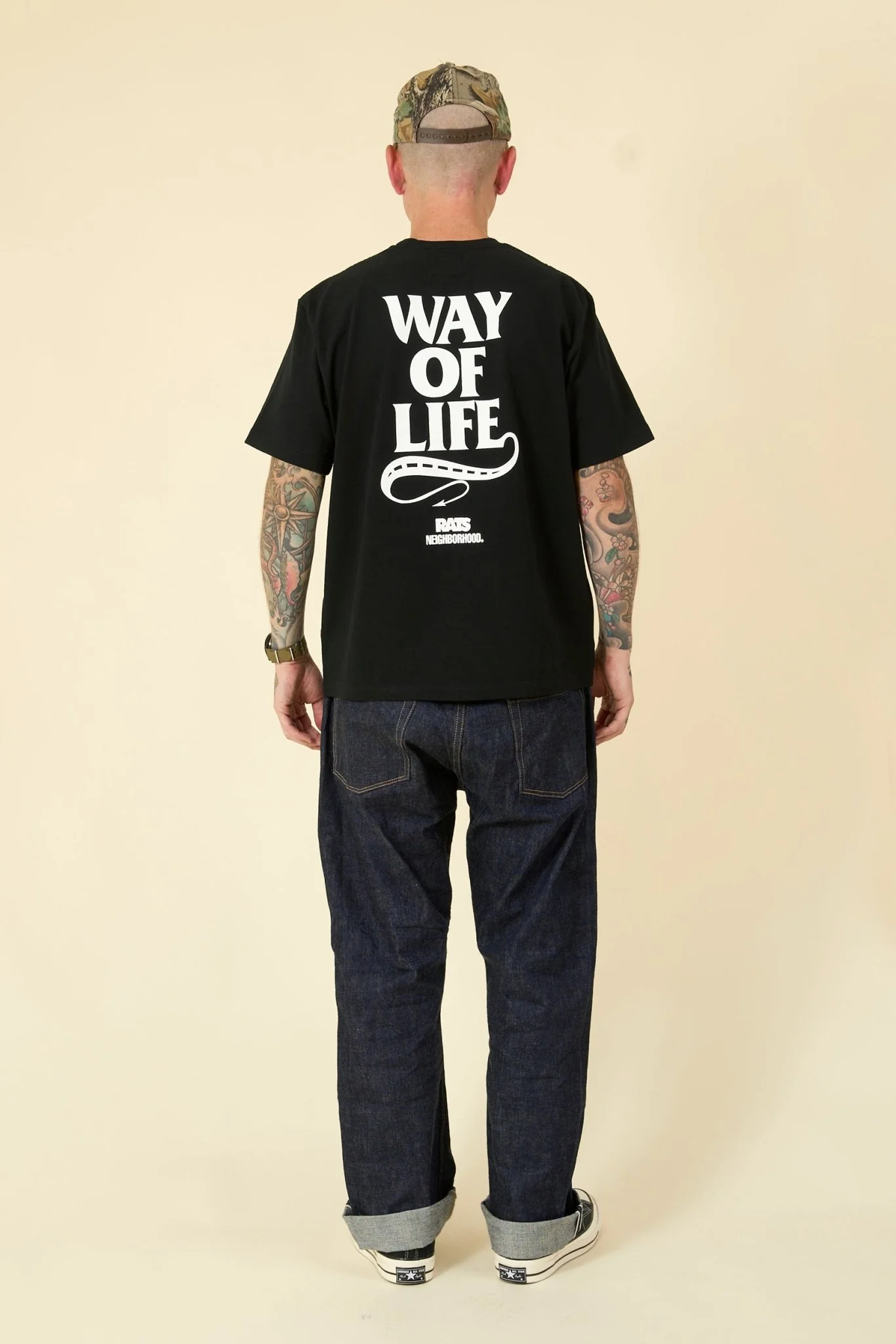 Rats x Neighborhood T-Shirt - Black - Image 6