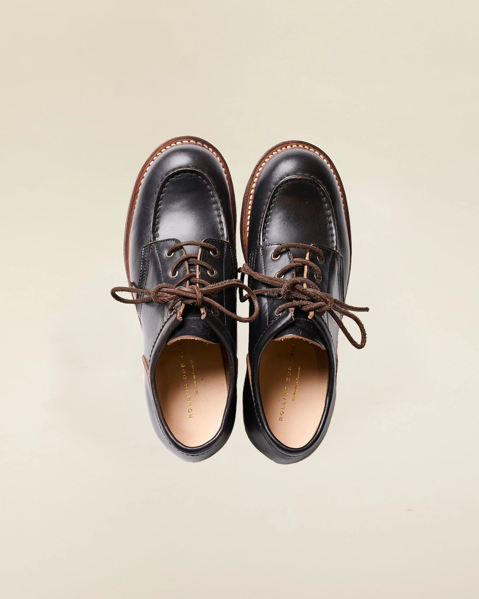 Rolling Dub Trio Coupen Low Moc Toe Boot - Oil Black Chromexcel - Image 4