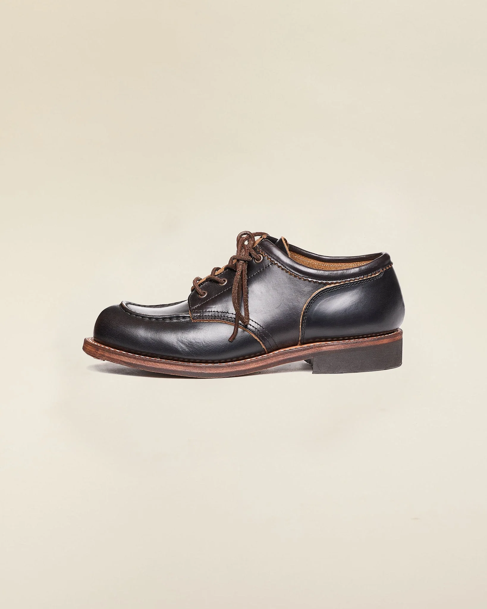 Rolling Dub Trio Coupen Low Moc Toe Boot - Oil Black Chromexcel - Image 5