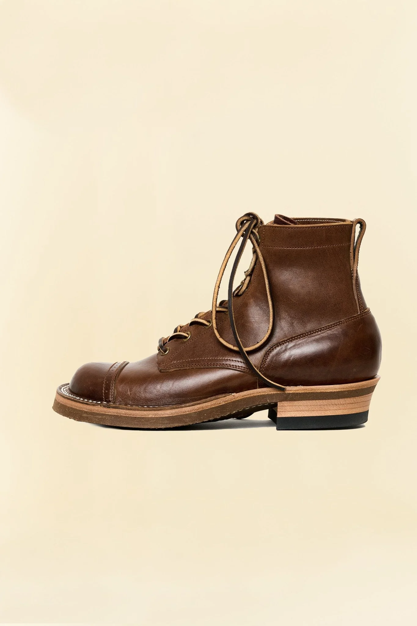 Rolling Dub Trio ROOTS 6" Toe Cap - Brown Horsebutt - Image 3