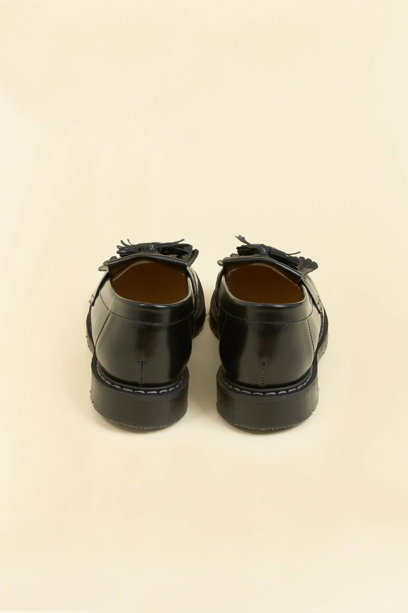 Solovair Tassel Loafer - Black Hi Shine - Image 5