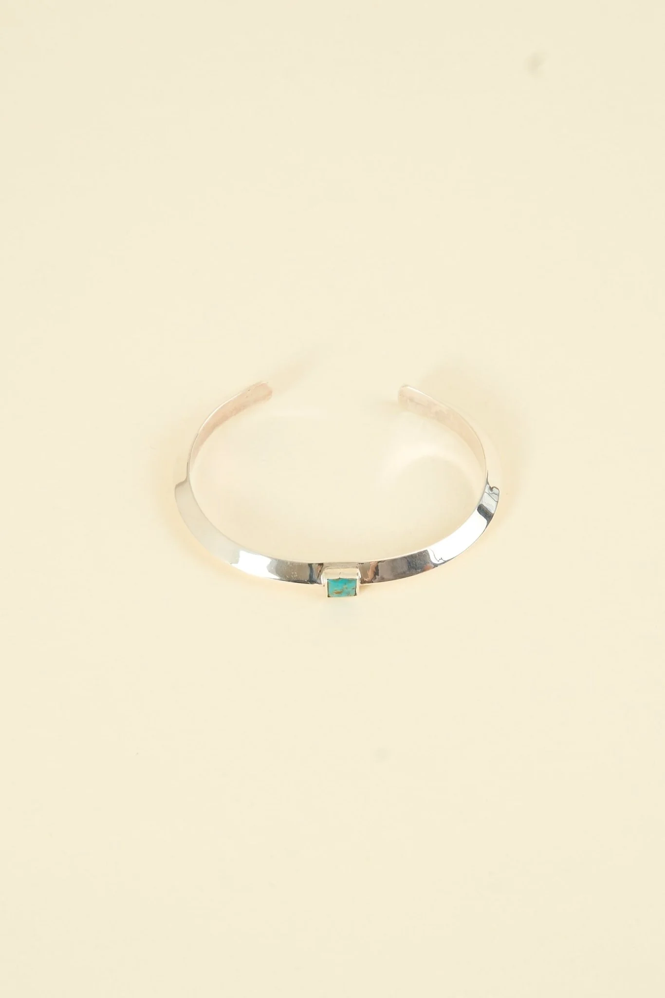 SunKu Triangle Bangle - Silver / Turquoise - Image 3