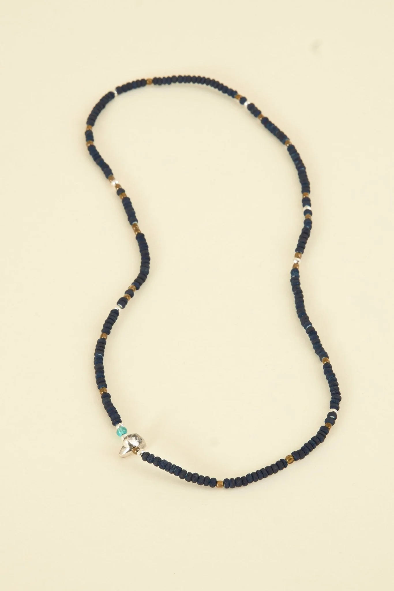 SunKu Beaded Necklace & Bracelet - Indigo - Image 2
