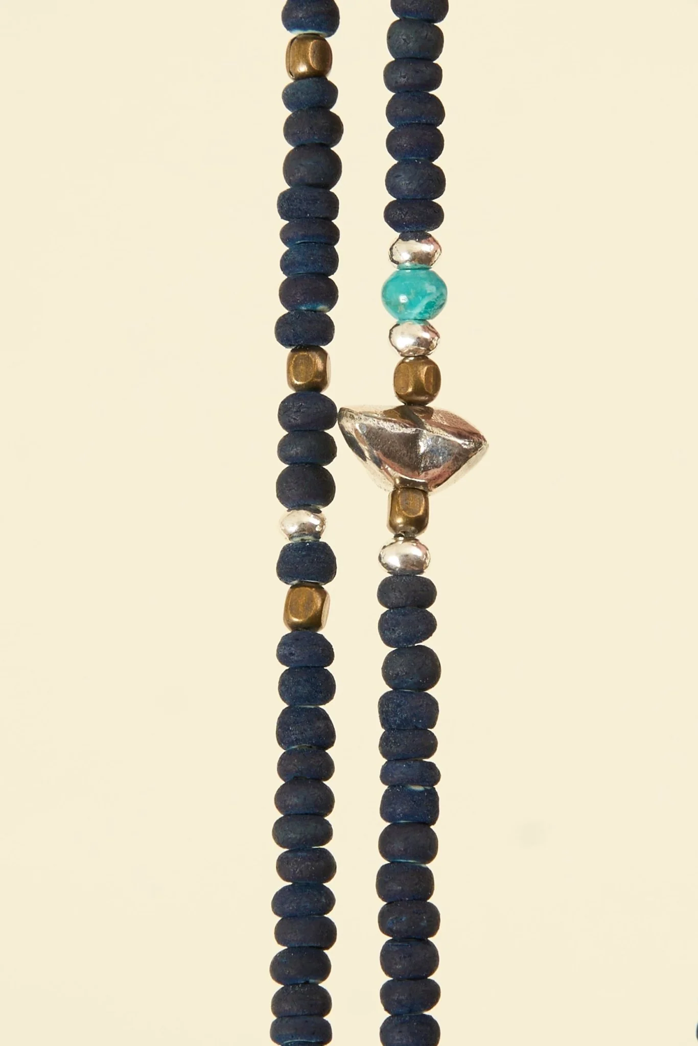 SunKu Beaded Necklace & Bracelet - Indigo - Image 4