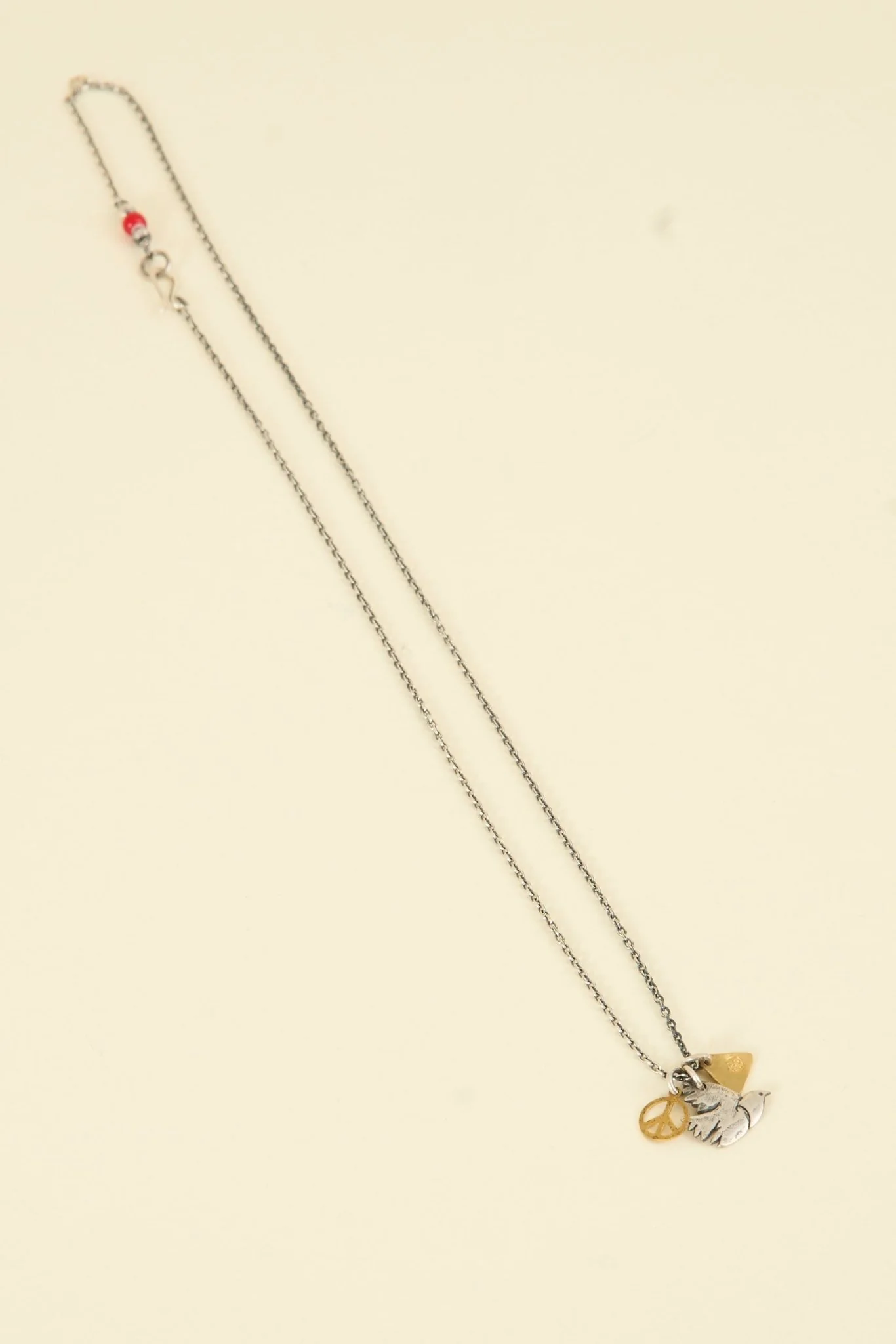 SunKu Dove Necklace - Silver / Gold / Red - Image 6