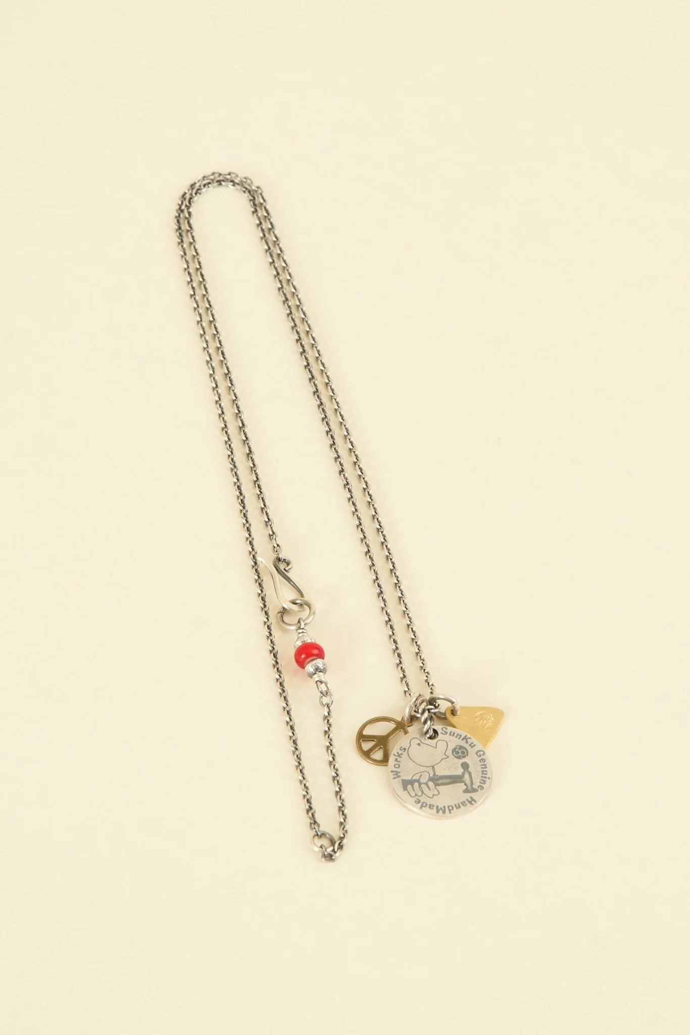 SunKu Plate Necklace - Silver / Gold - Image 3