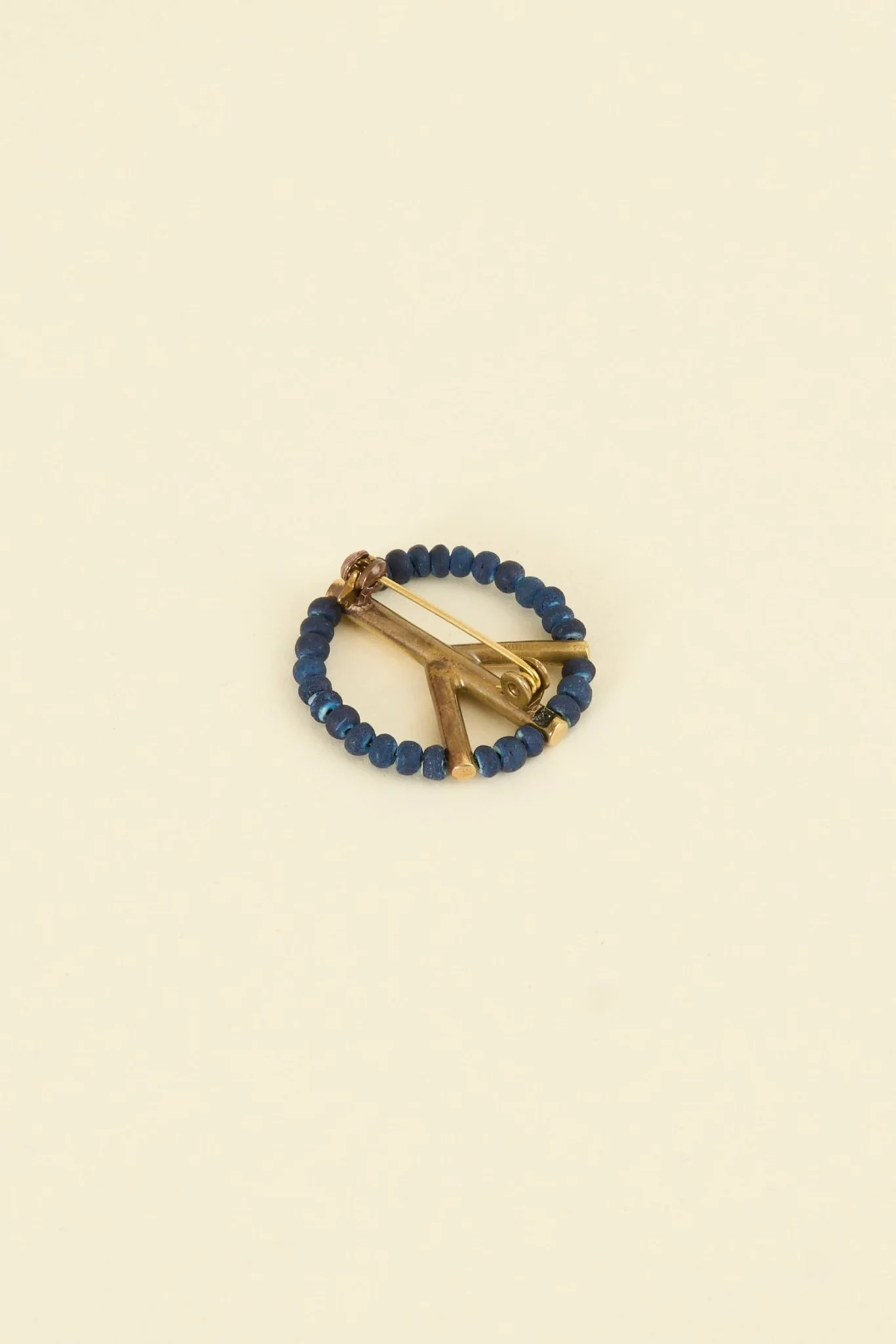 SunKu Peace Pin - Indigo / Gold - Image 2