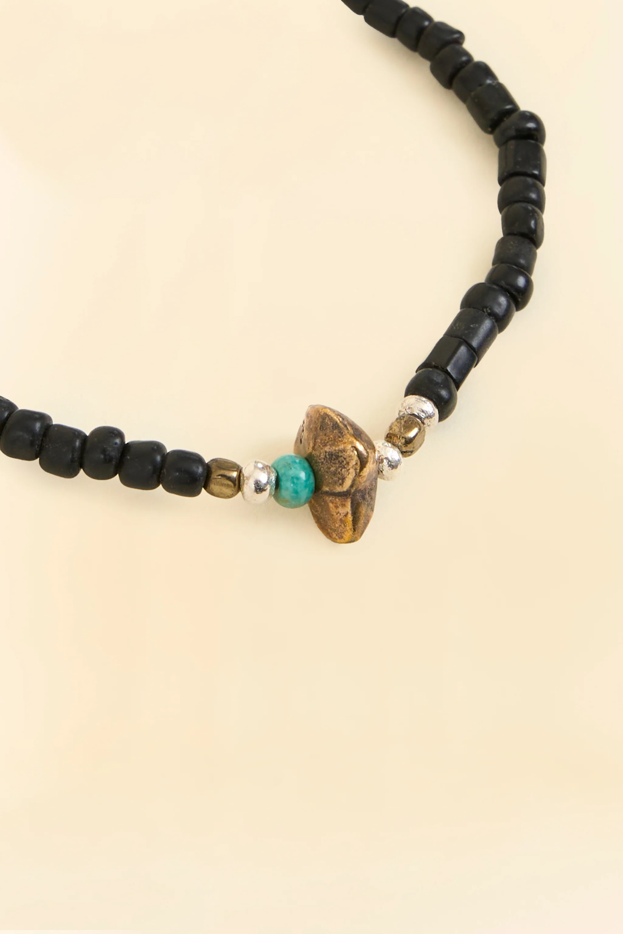 Sunku Antique Beads Bracelet - Black - Image 2