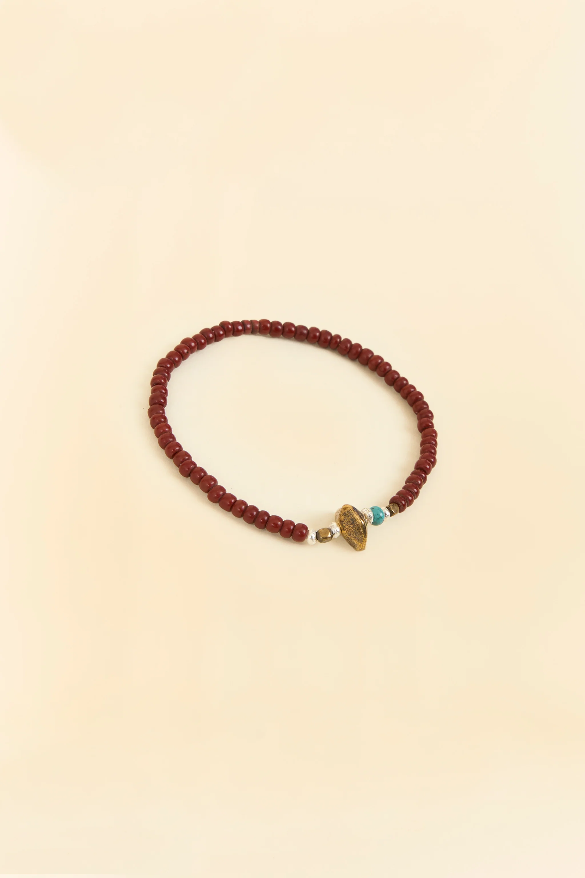 SunKu Antique Beads Bracelet- Brown