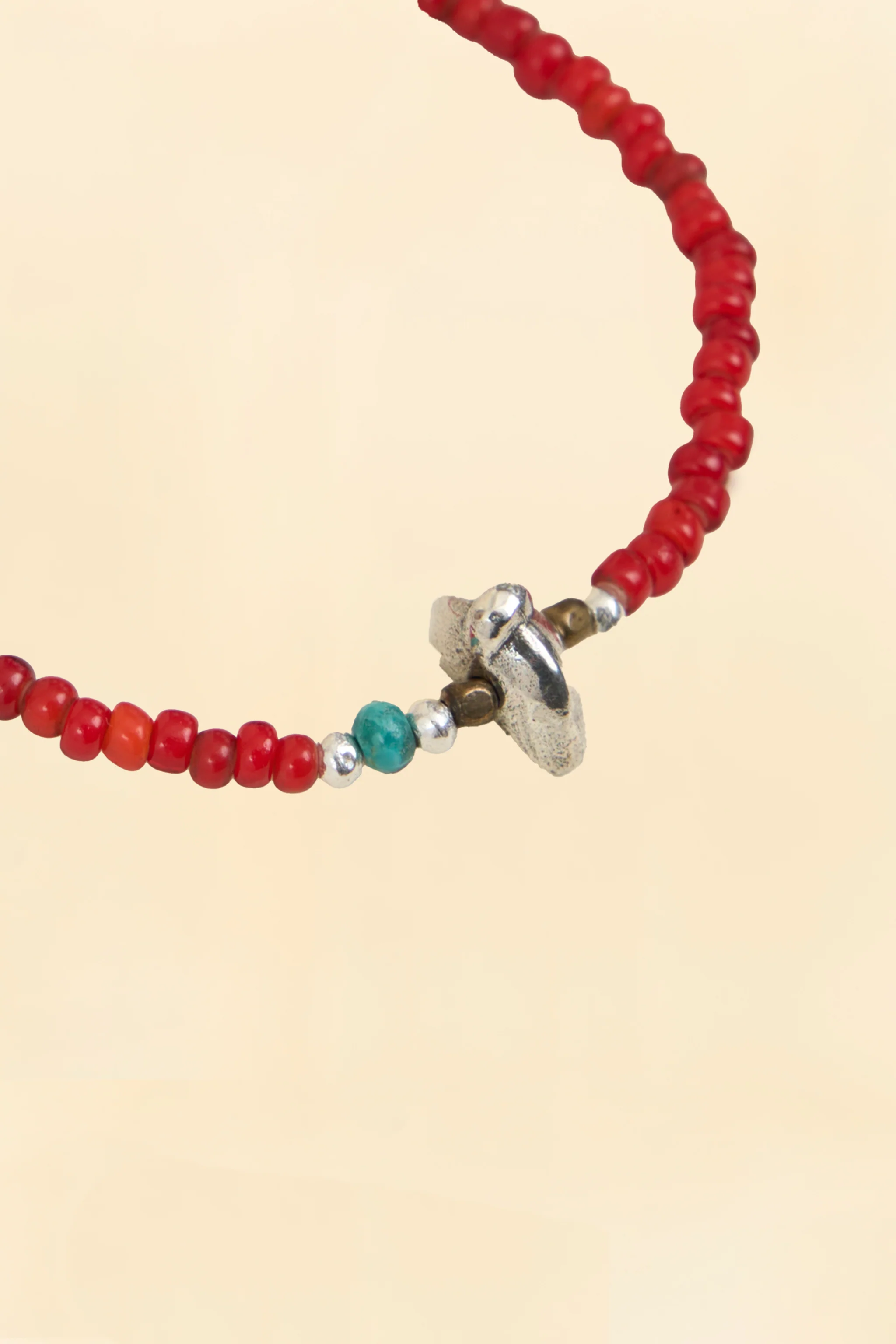 SunKu Antique Beads Bracelet - Red - Image 2