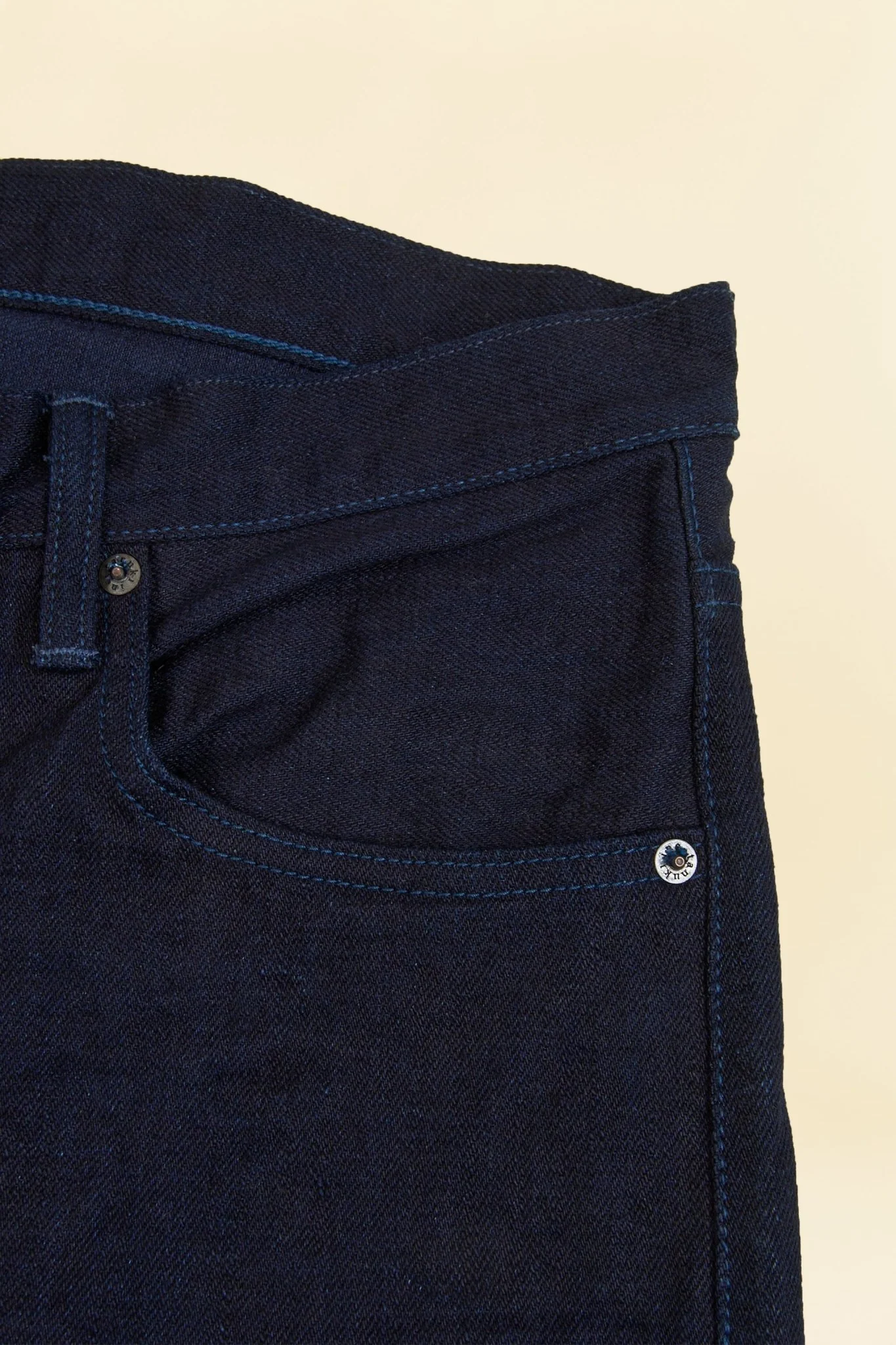 Tanuki 15oz "Double Indigo" High Rise Tapered Selvedge Jeans - Image 10