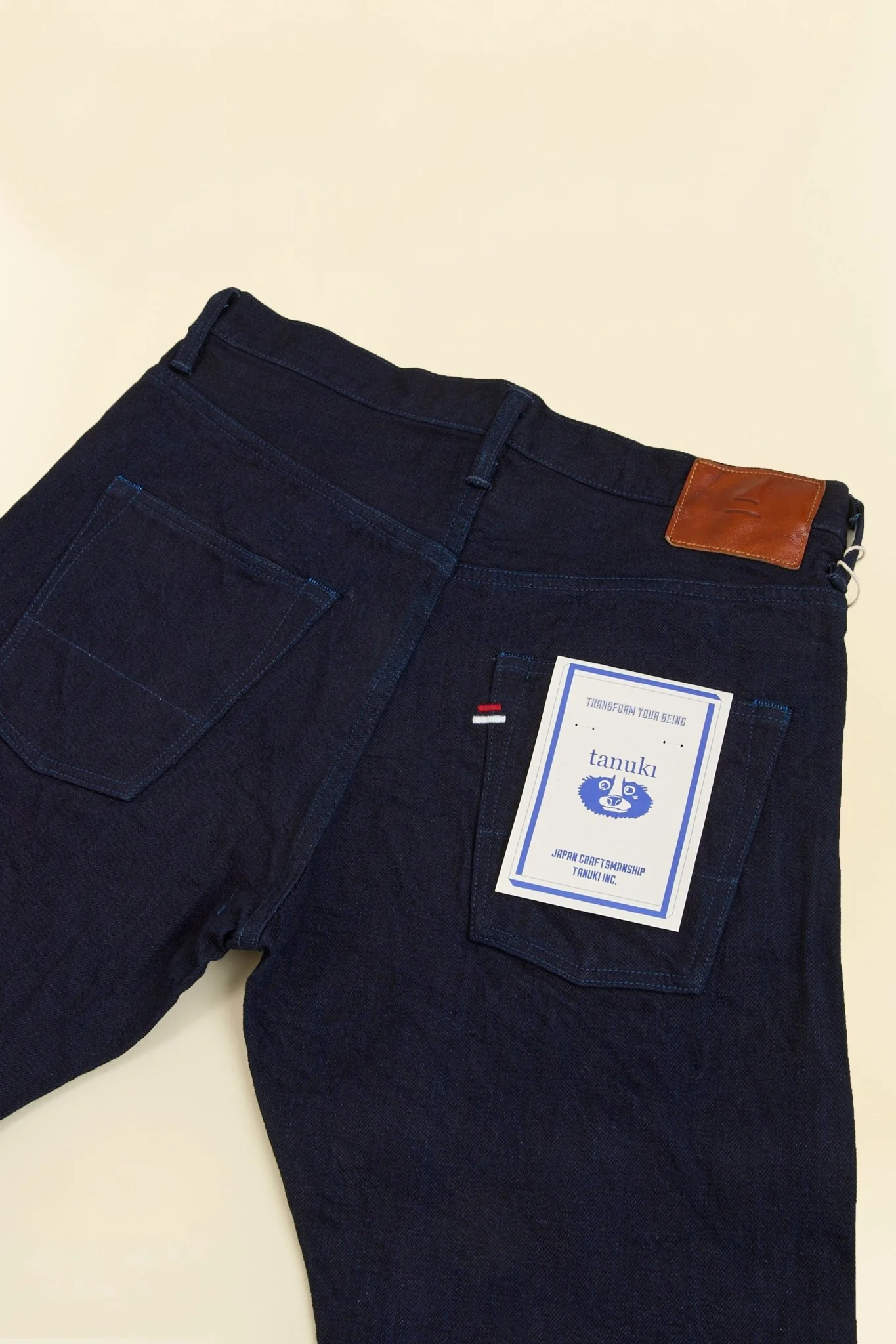 Tanuki 15oz "Double Indigo" High Rise Tapered Selvedge Jeans - Image 3