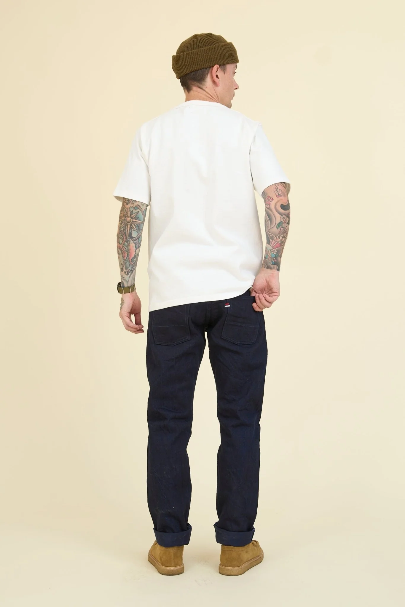 Tanuki 15oz "Double Indigo" High Rise Tapered Selvedge Jeans - Image 6