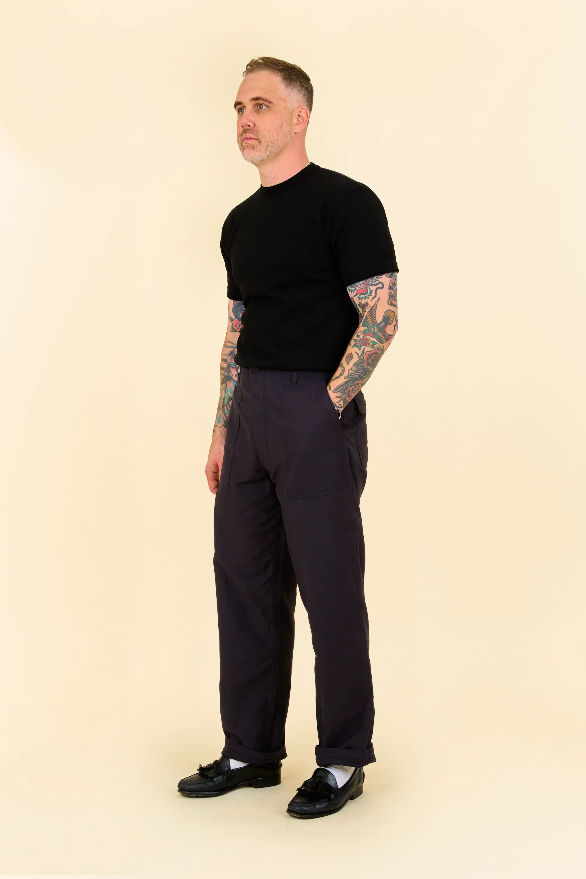 TCB Jeans 50's Baker Pants - Charcoal - Image 7