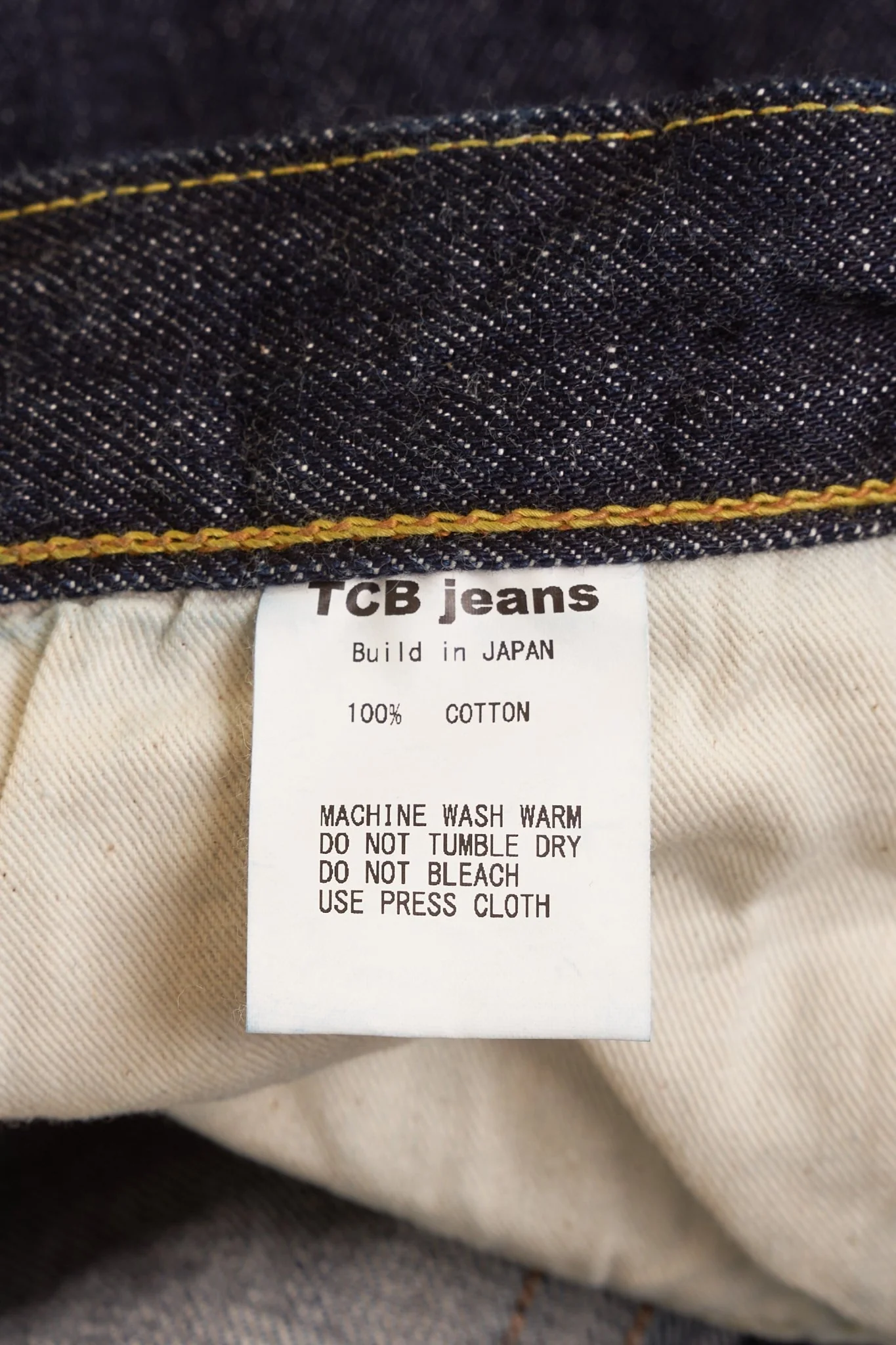 TCB Jeans 50's XX Mid Rise Straight Denim - 13.5oz - Image 12
